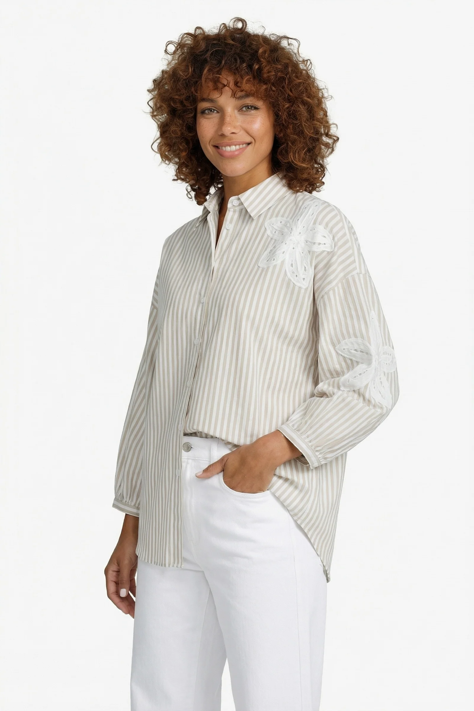 Blouse Lumi Offwhite Nude Oat - Image 3