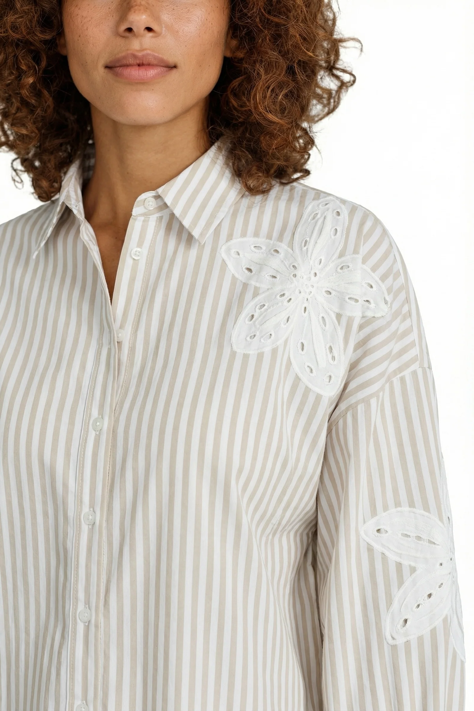Blouse Lumi Offwhite Nude Oat - Image 5