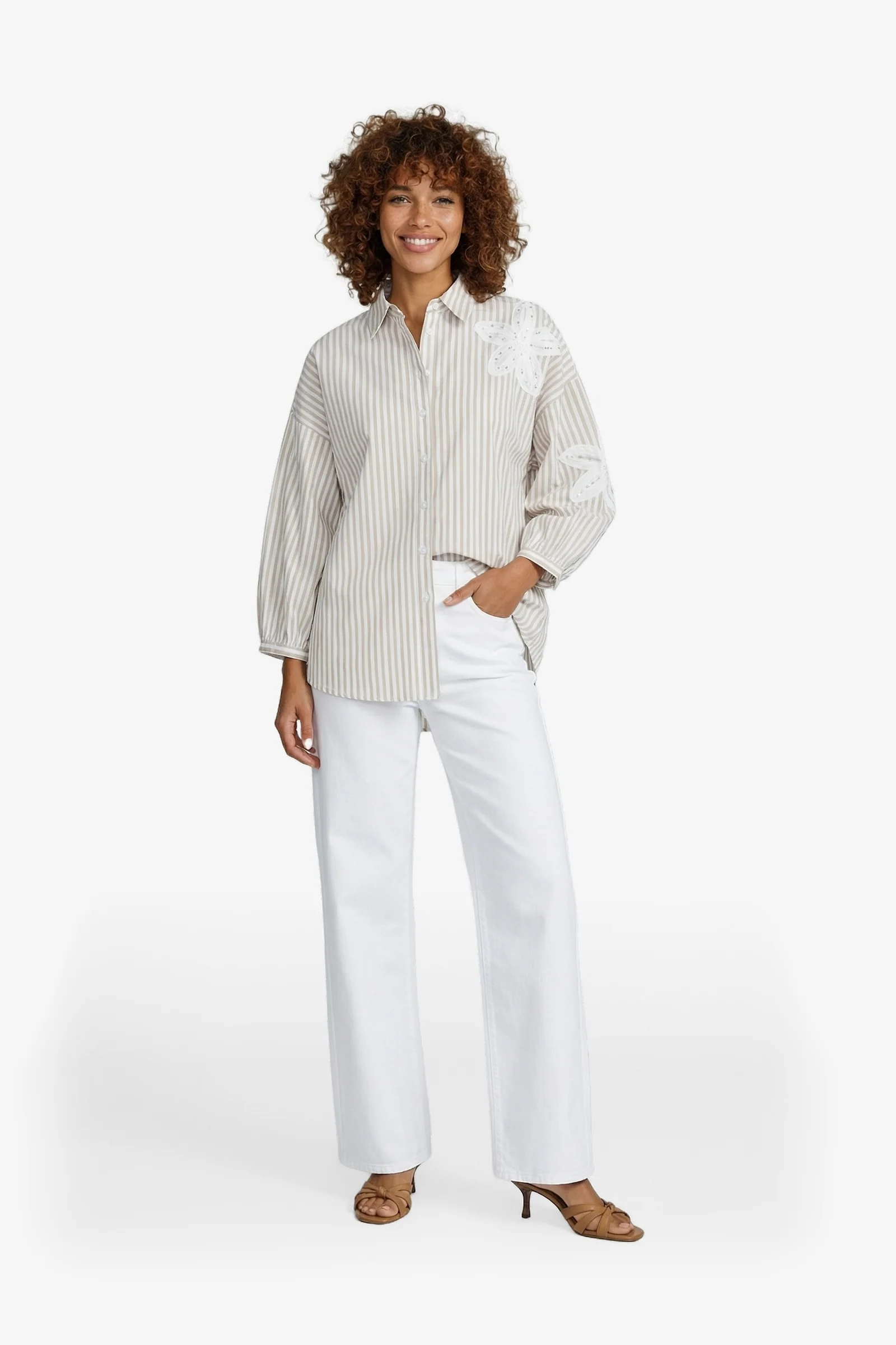 Blouse Lumi Offwhite Nude Oat - Image 6