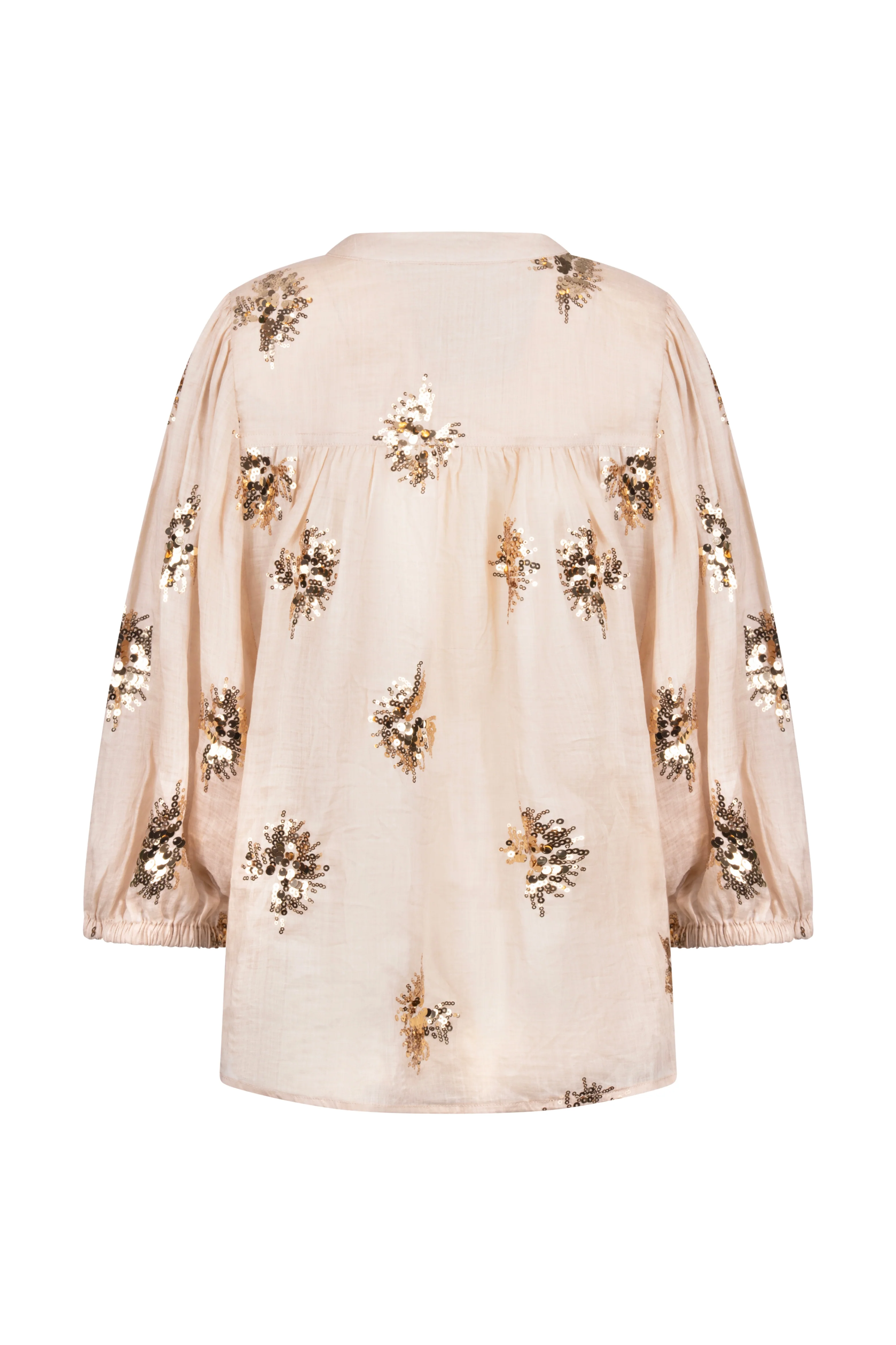 Blouse Lynn Paillet Sand Gold NKS02175 - Image 6