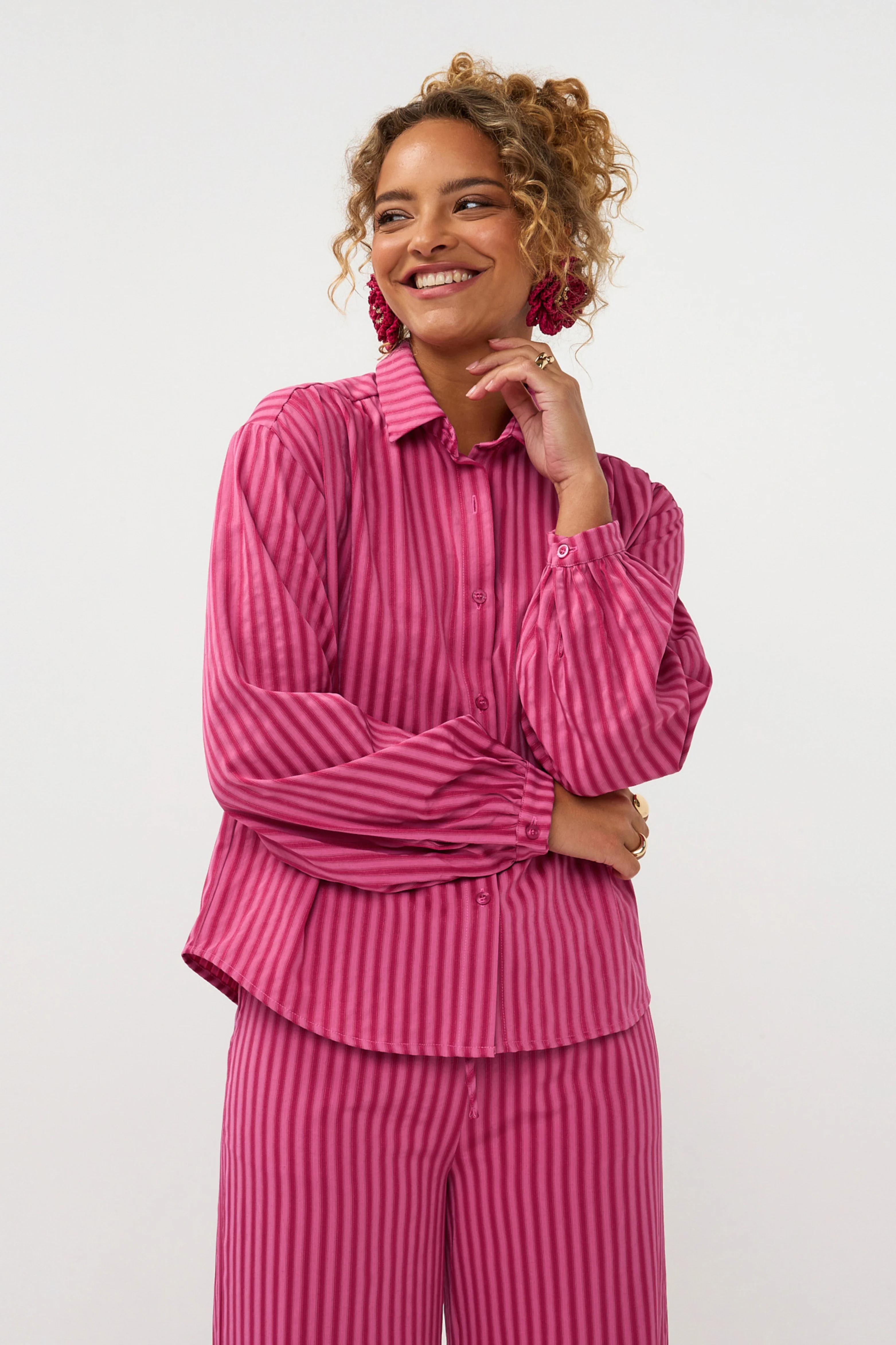 Blouse Madelena Berry Pink - Image 3