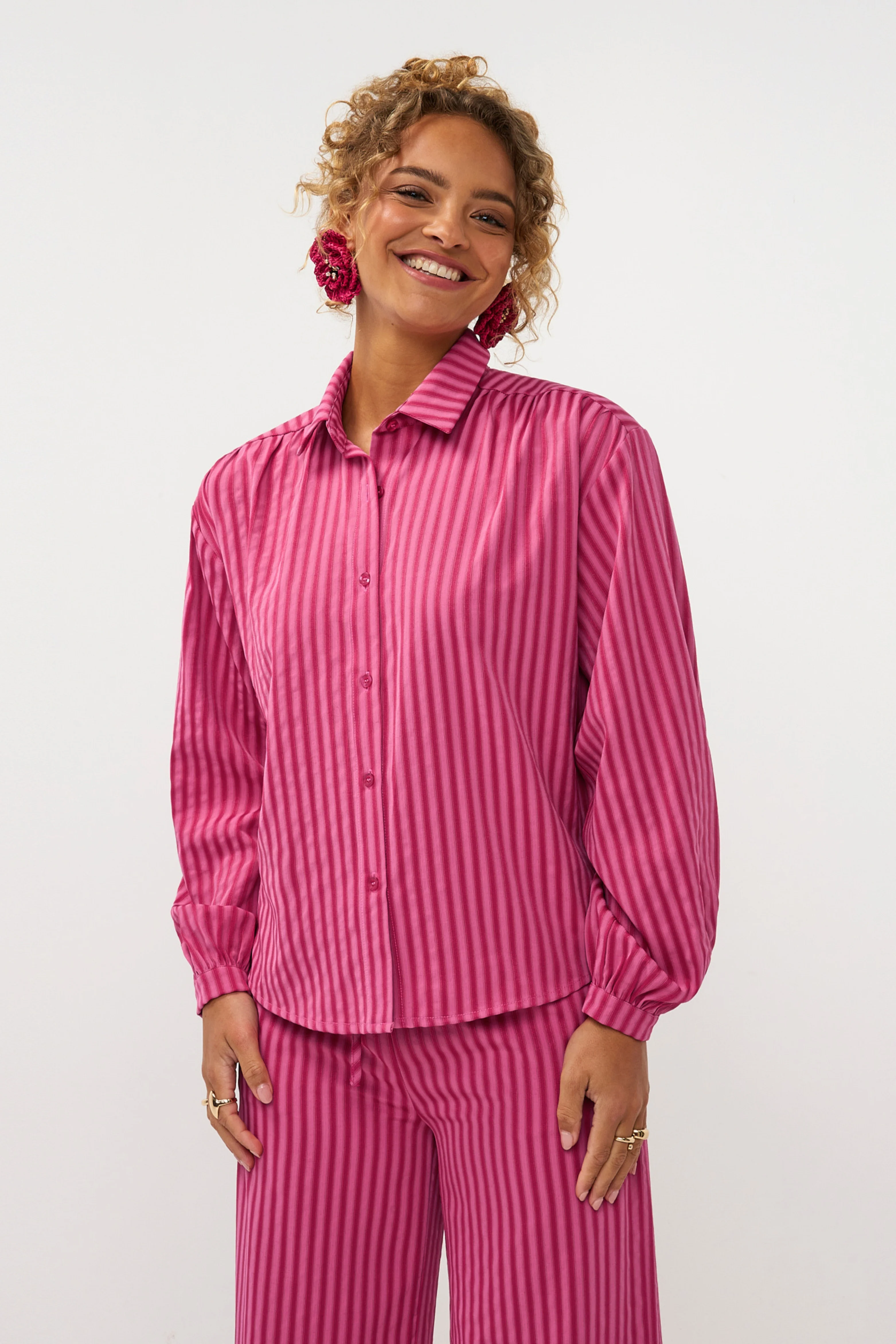 Blouse Madelena Berry Pink - Image 6