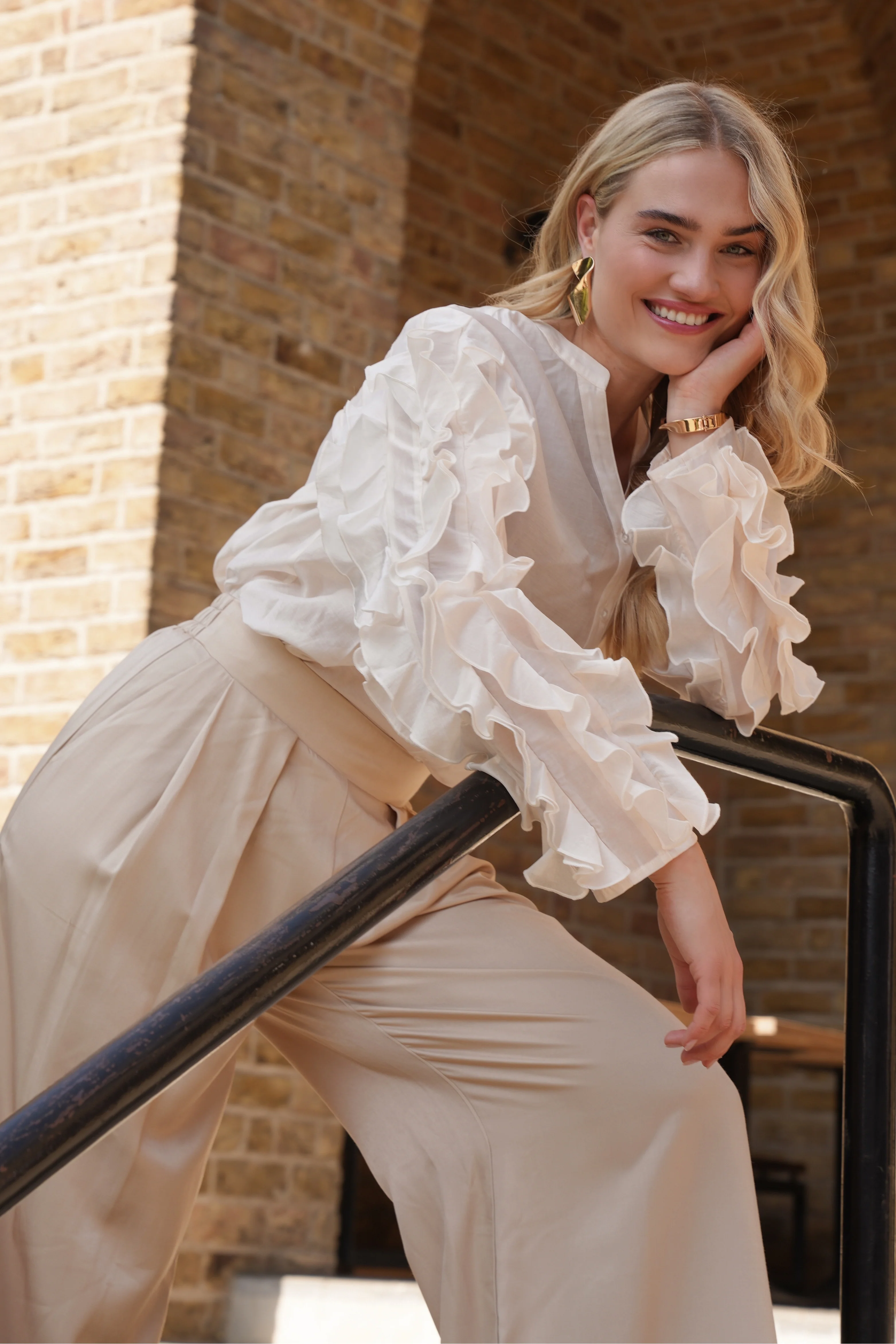 Blouse Margriet Offwhite NKS02225 - Image 5