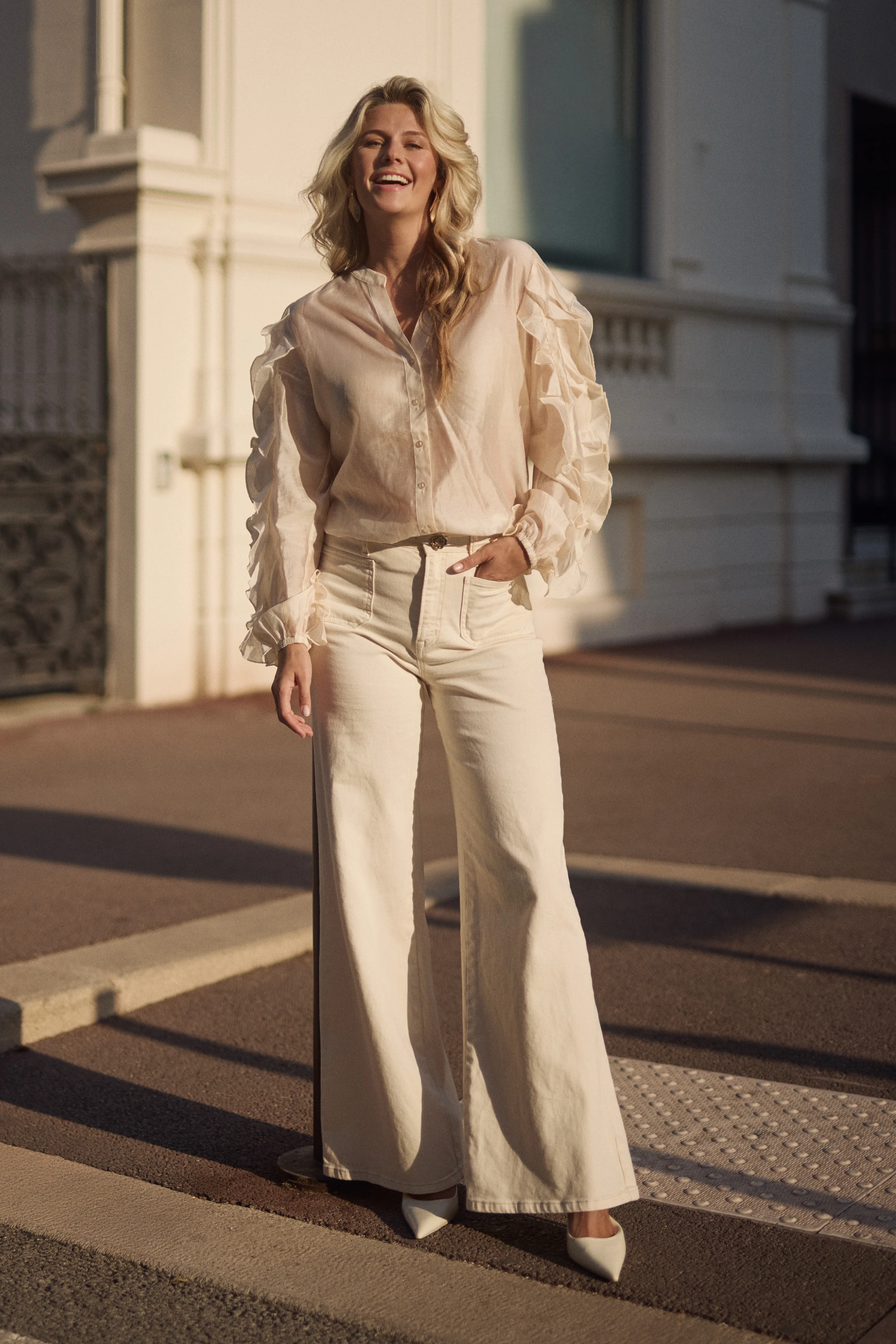 Blouse Margriet Offwhite NKS02225 - Image 8
