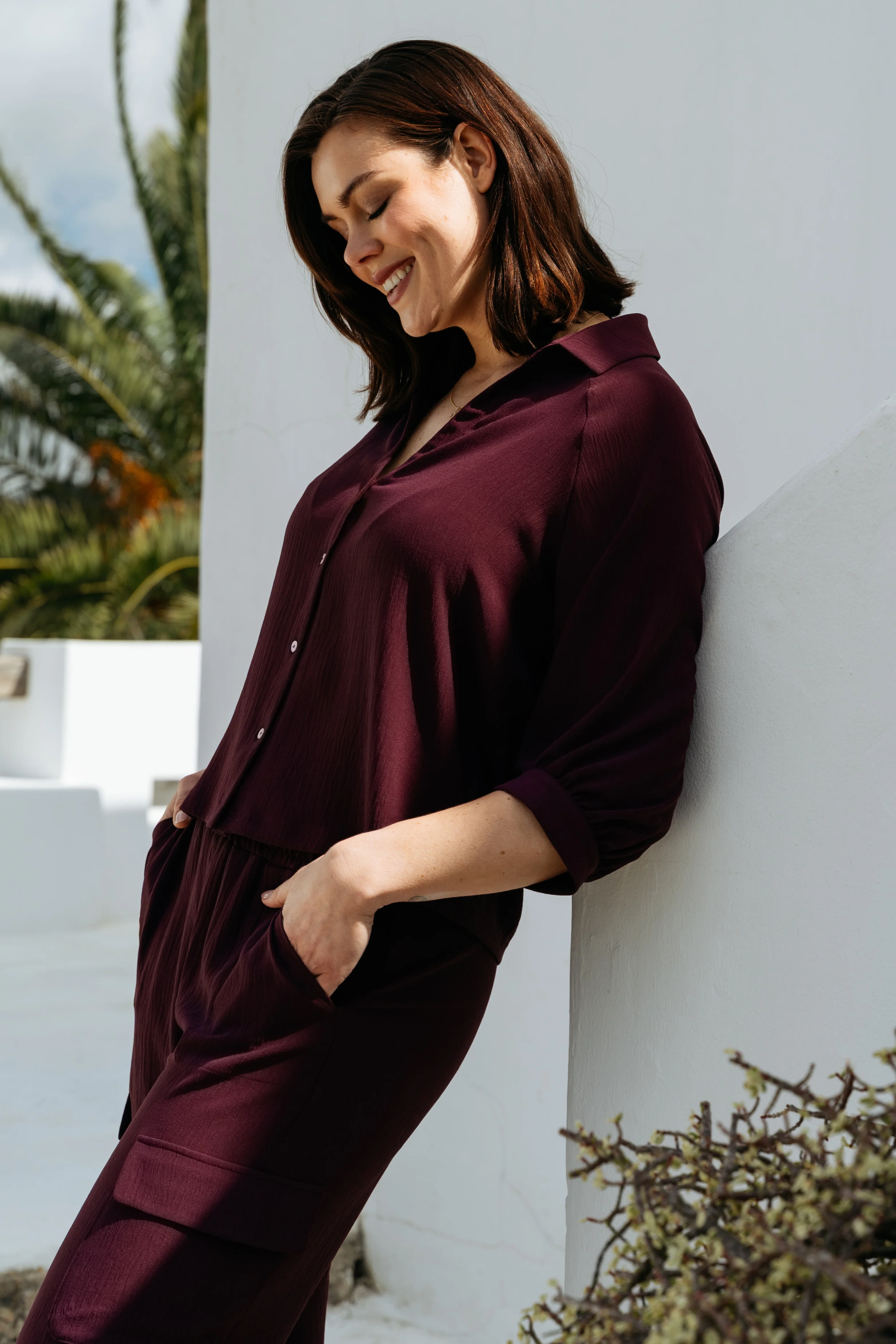 Blouse Marijke Plum BL436 - Image 8