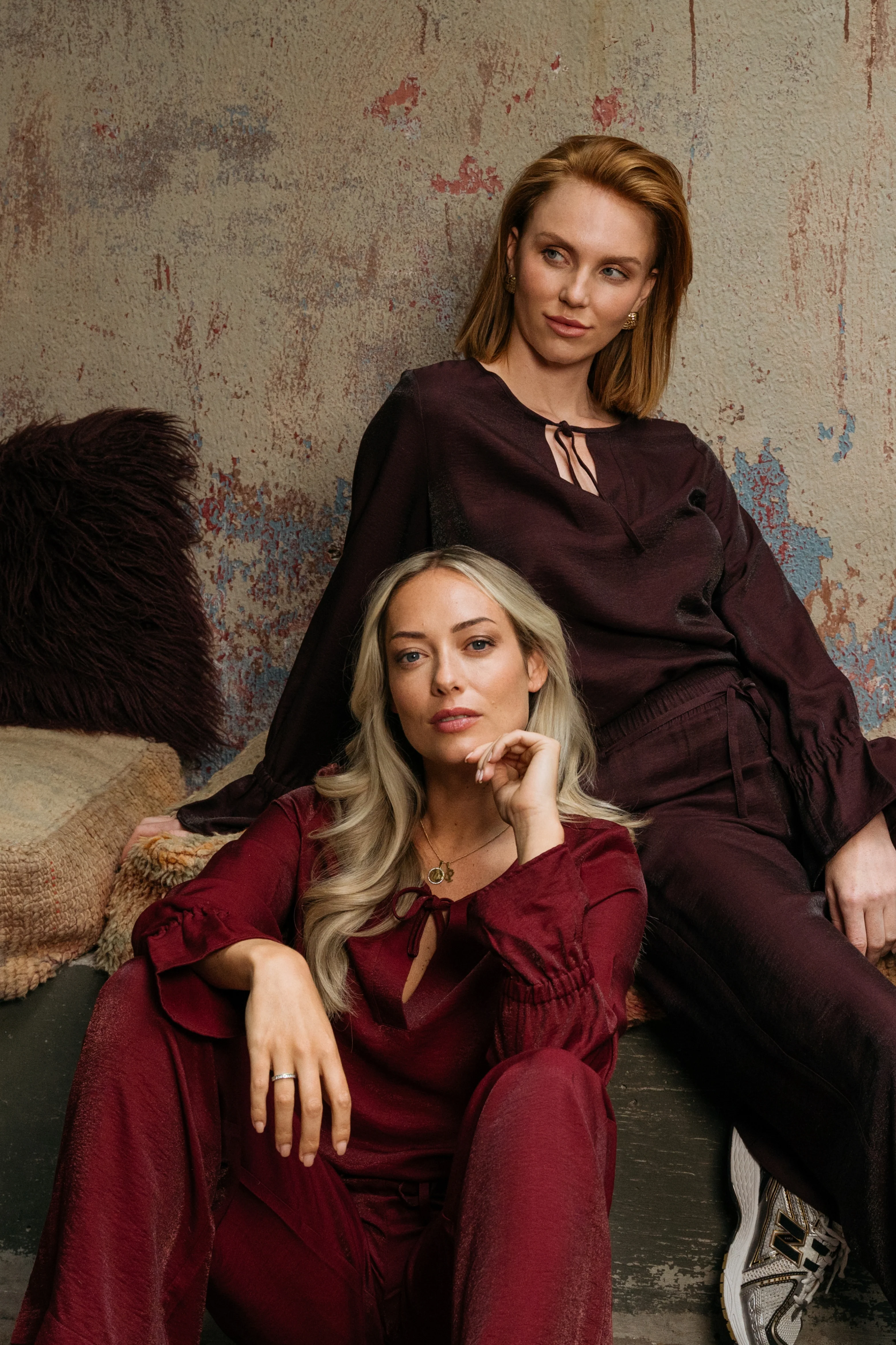 Blouse Melina Aubergine BL406 - Image 3