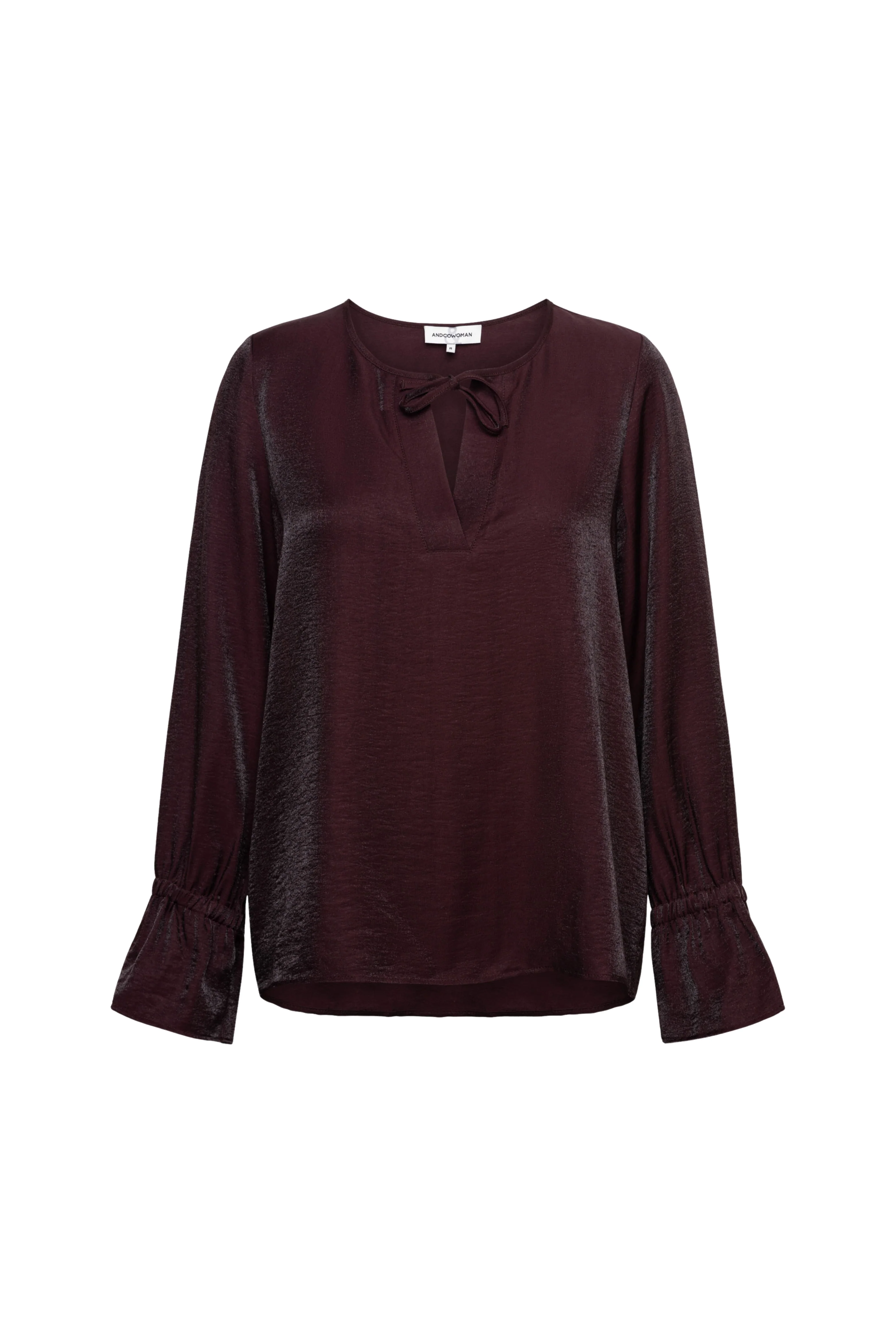 Blouse Melina Aubergine BL406 - Image 4