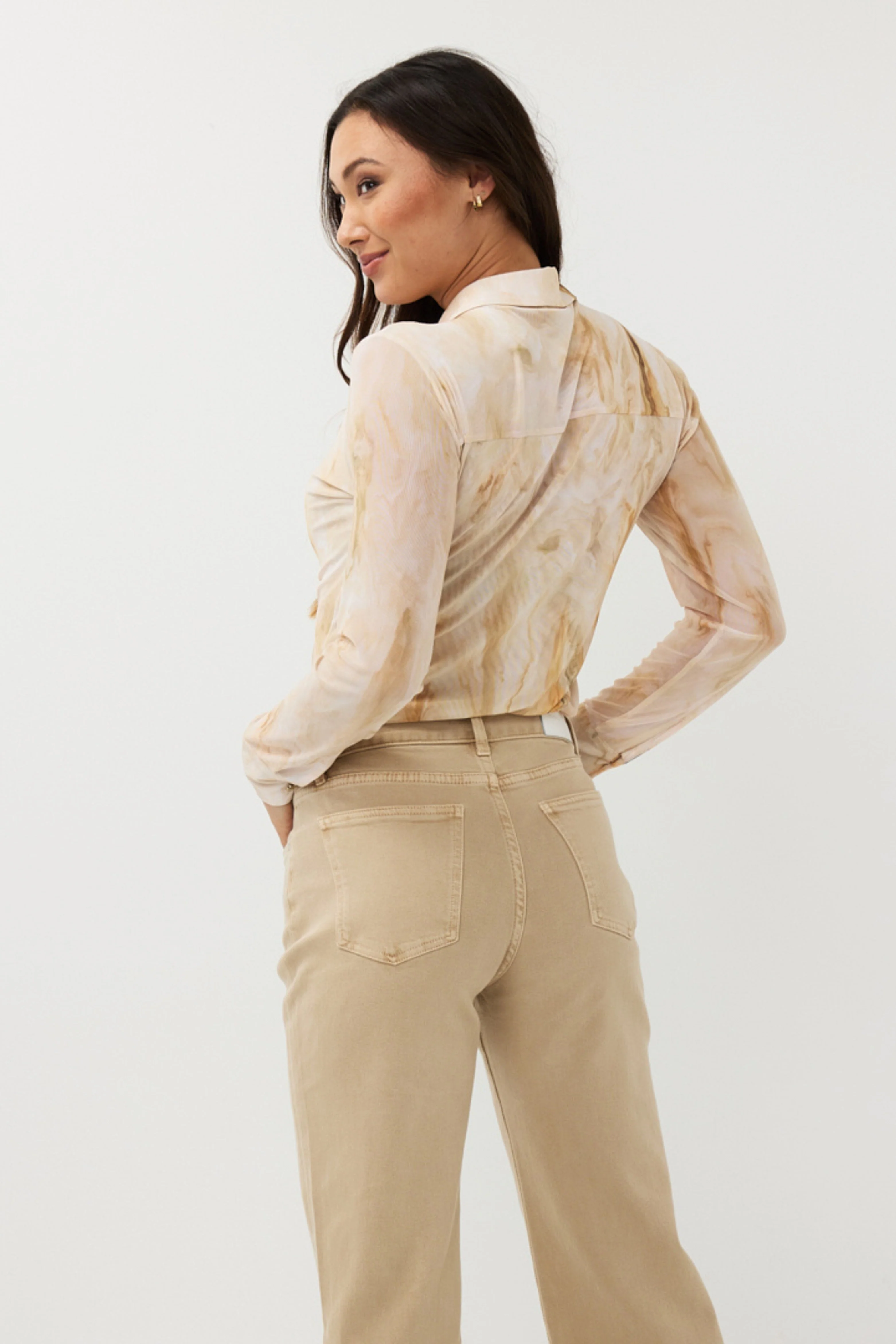 Blouse Mesh Marble Dream Print SP25.30001 - Image 5
