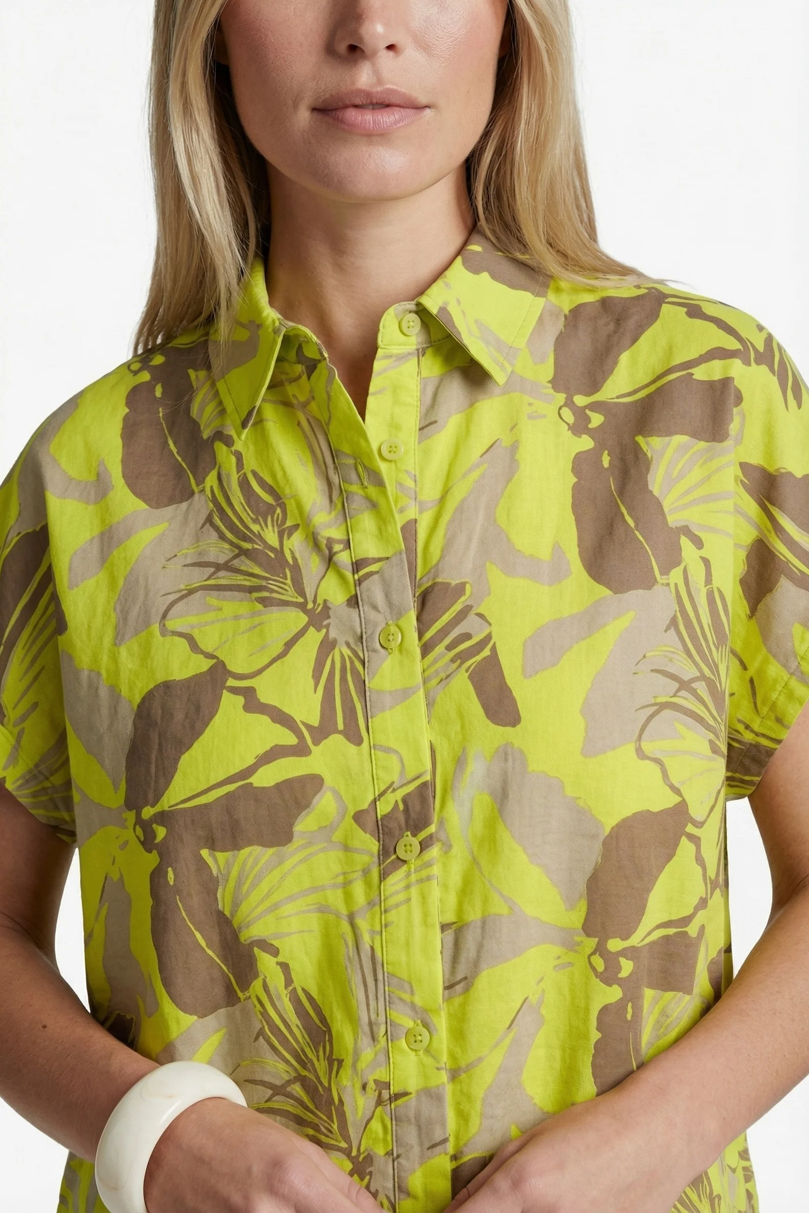 Blouse Nanna Cyber Lime Walnut - Image 4