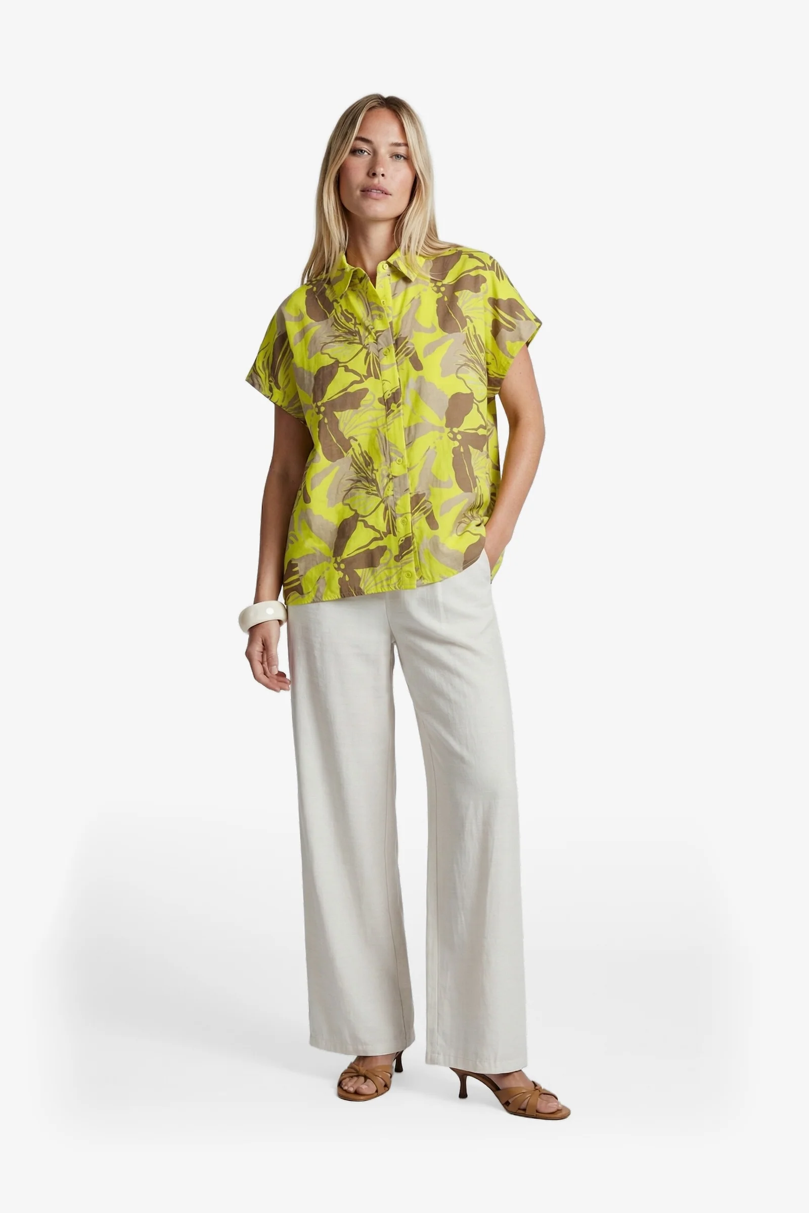 Blouse Nanna Cyber Lime Walnut - Image 5