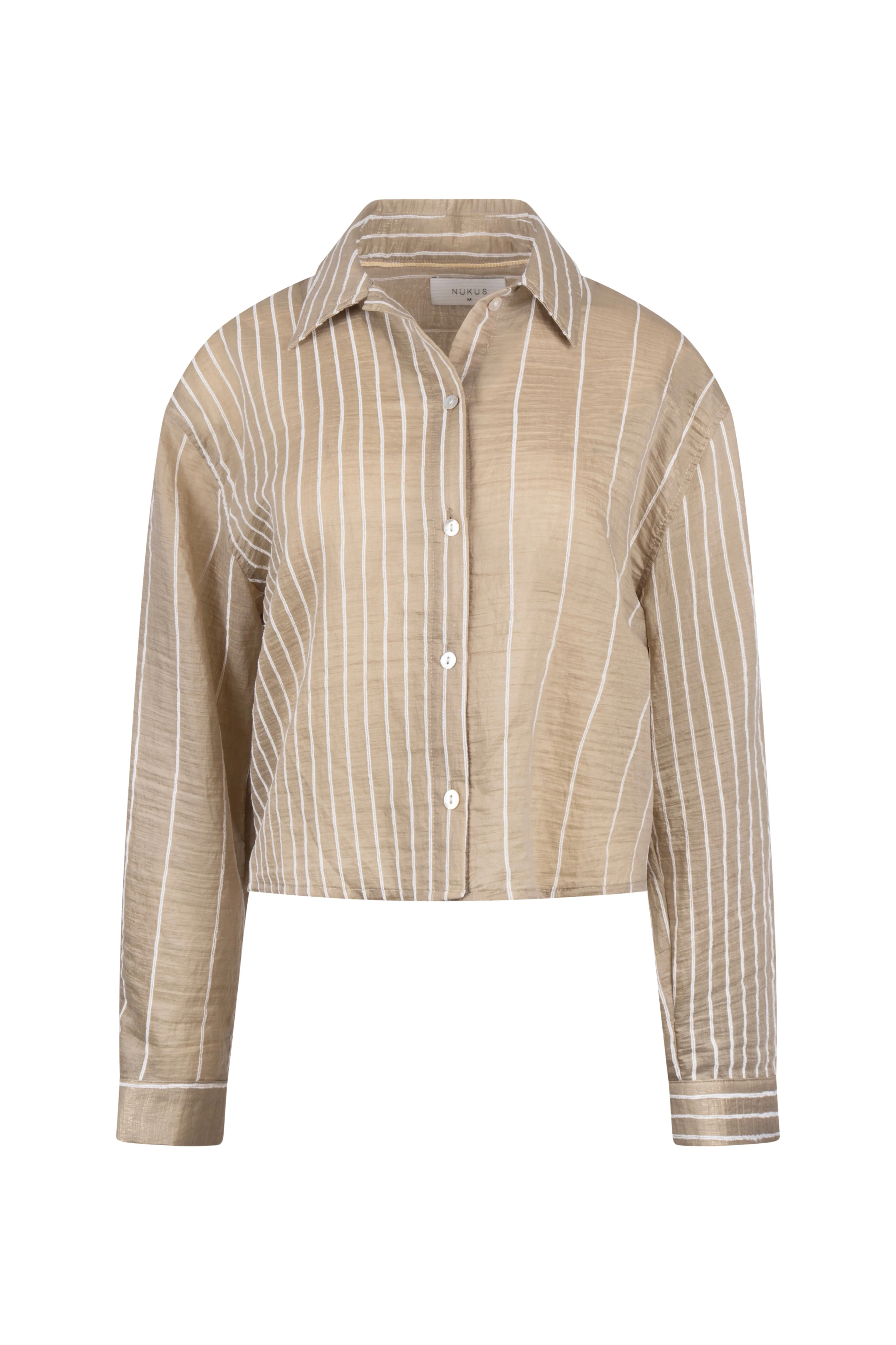 Blouse Nelly Stripe Army NKS02133 - Image 3