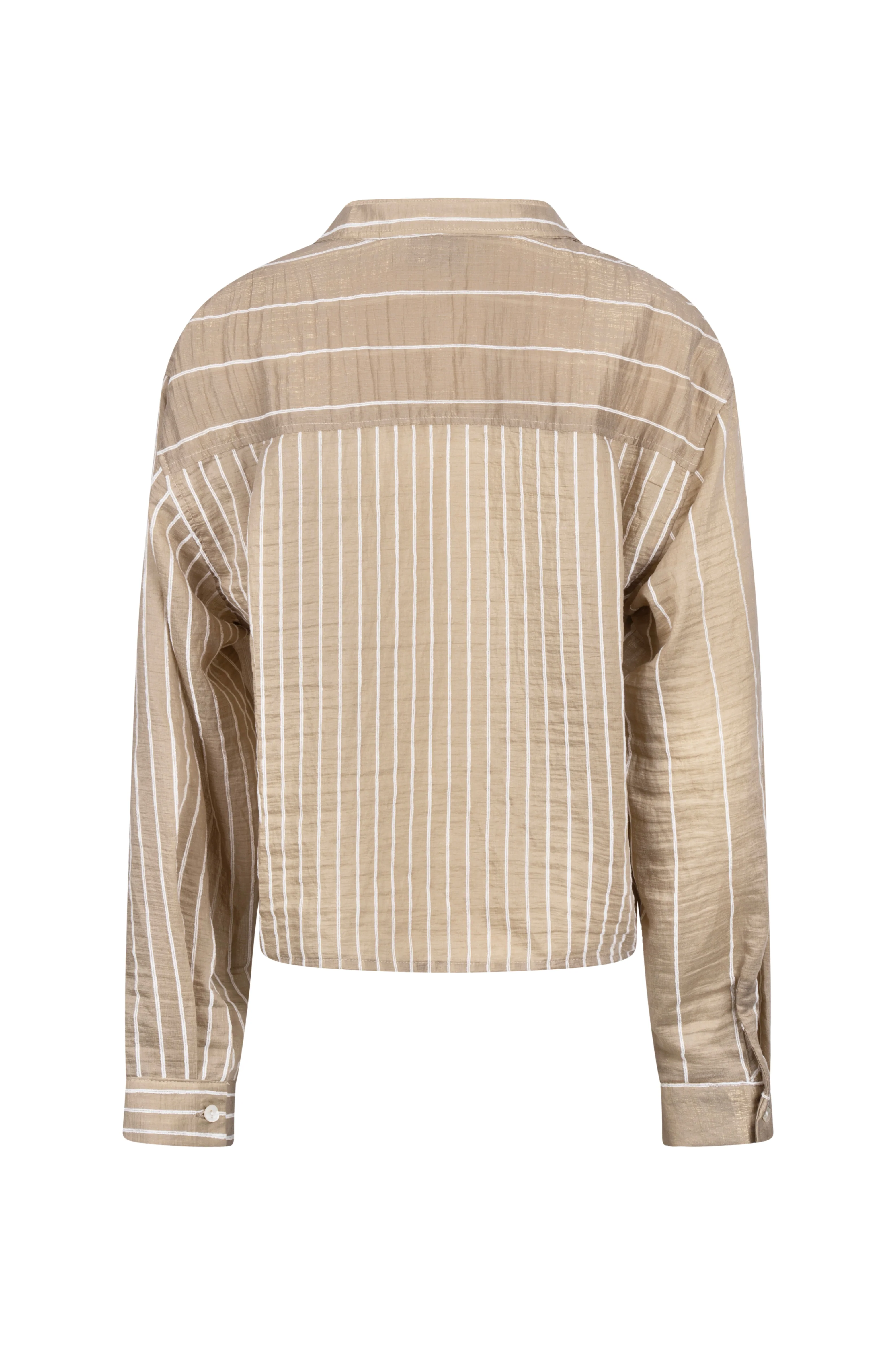 Blouse Nelly Stripe Army NKS02133 - Image 4