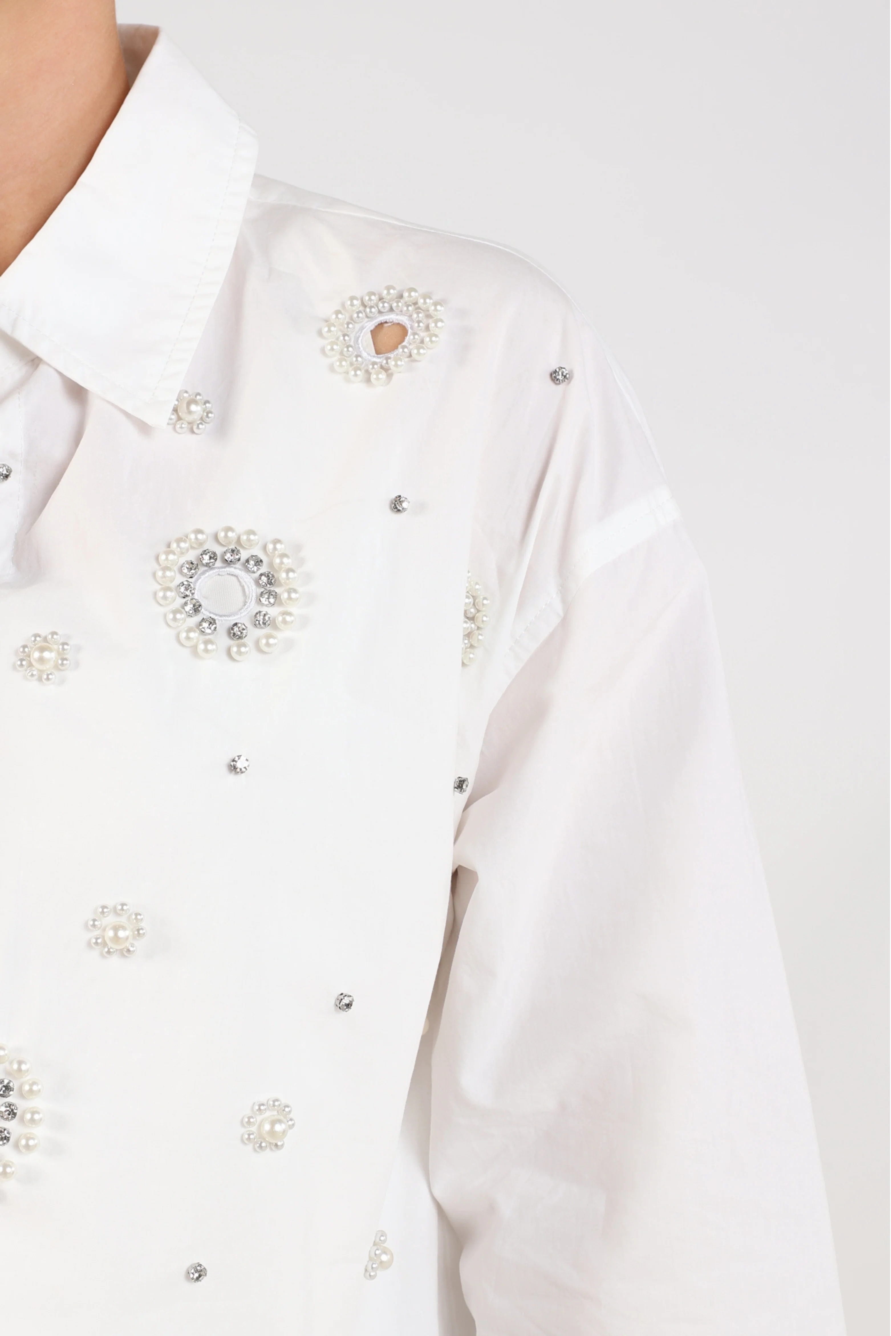 Blouse Noor Pearl Offwhite NKS02106 - Image 12