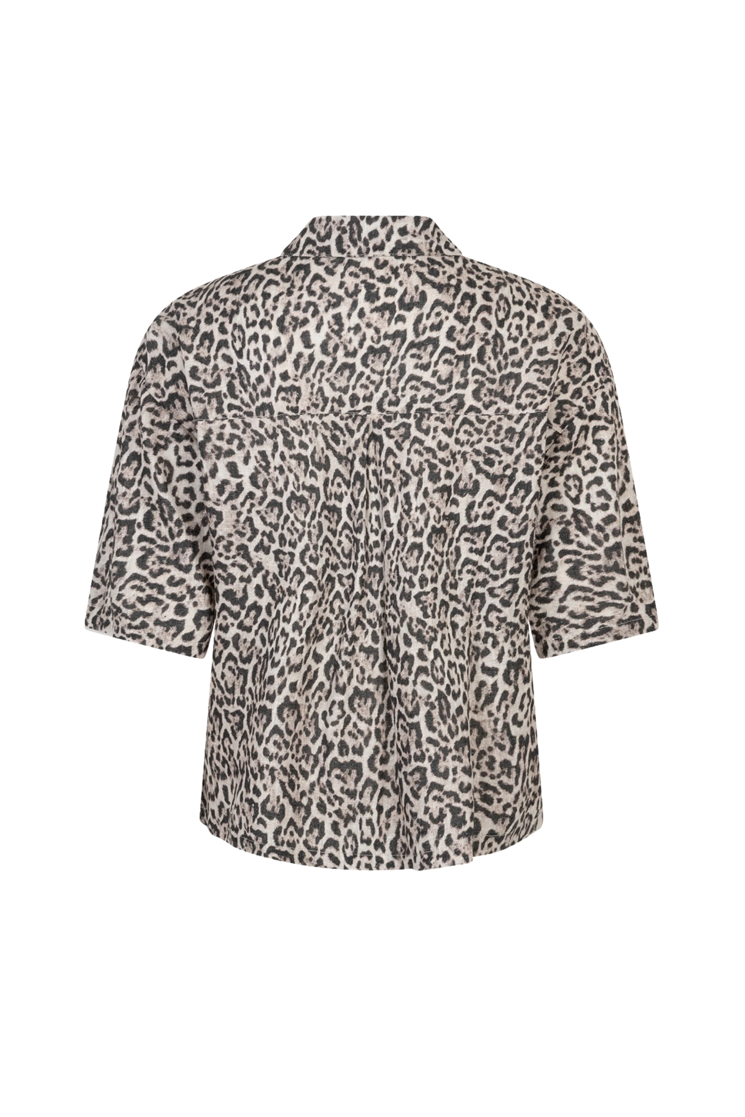 Blouse Nora Linen Leopard Pebble SRB4864 - Image 3