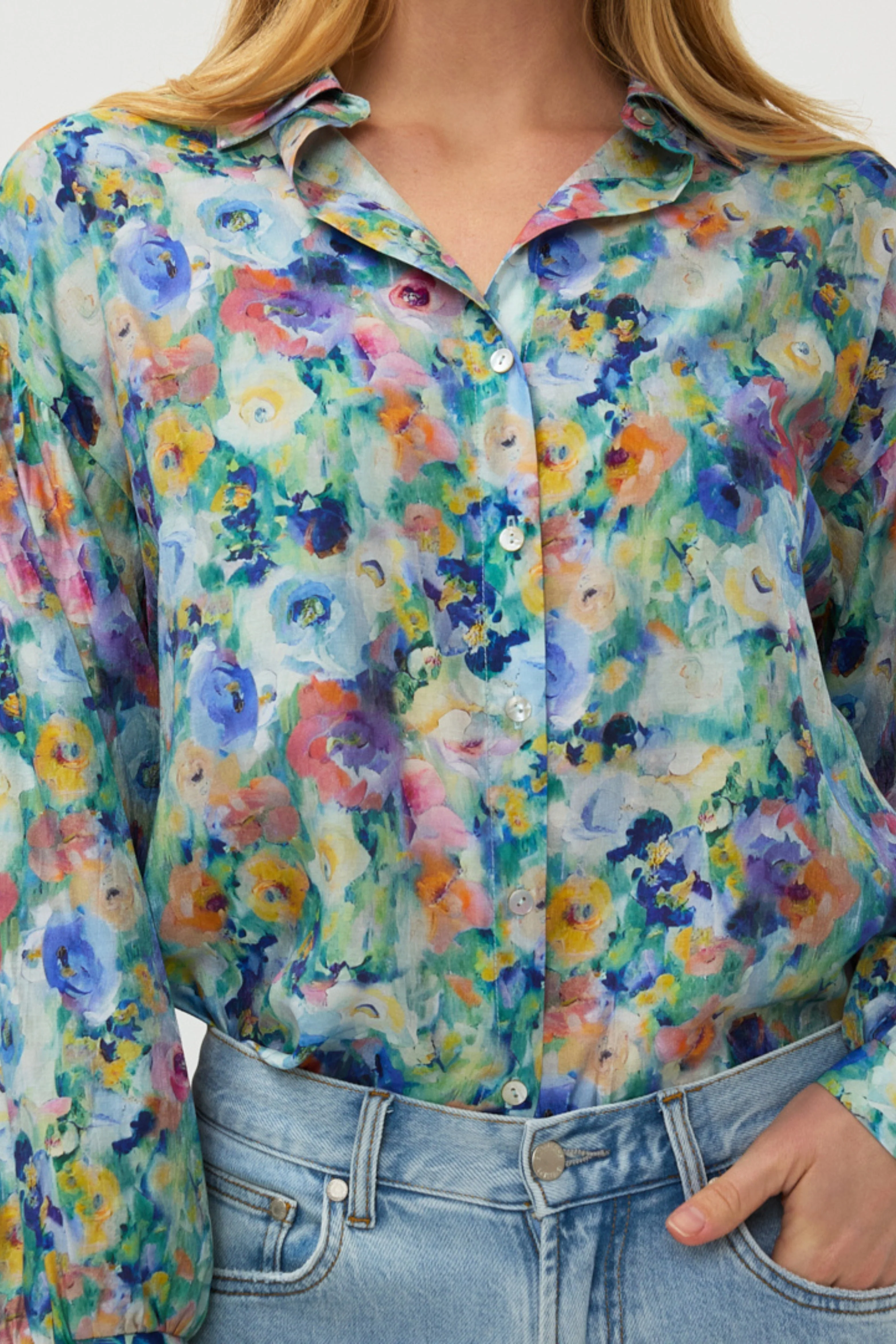 Blouse Oversized Utopia Flower Print SP25.14026 - Image 4