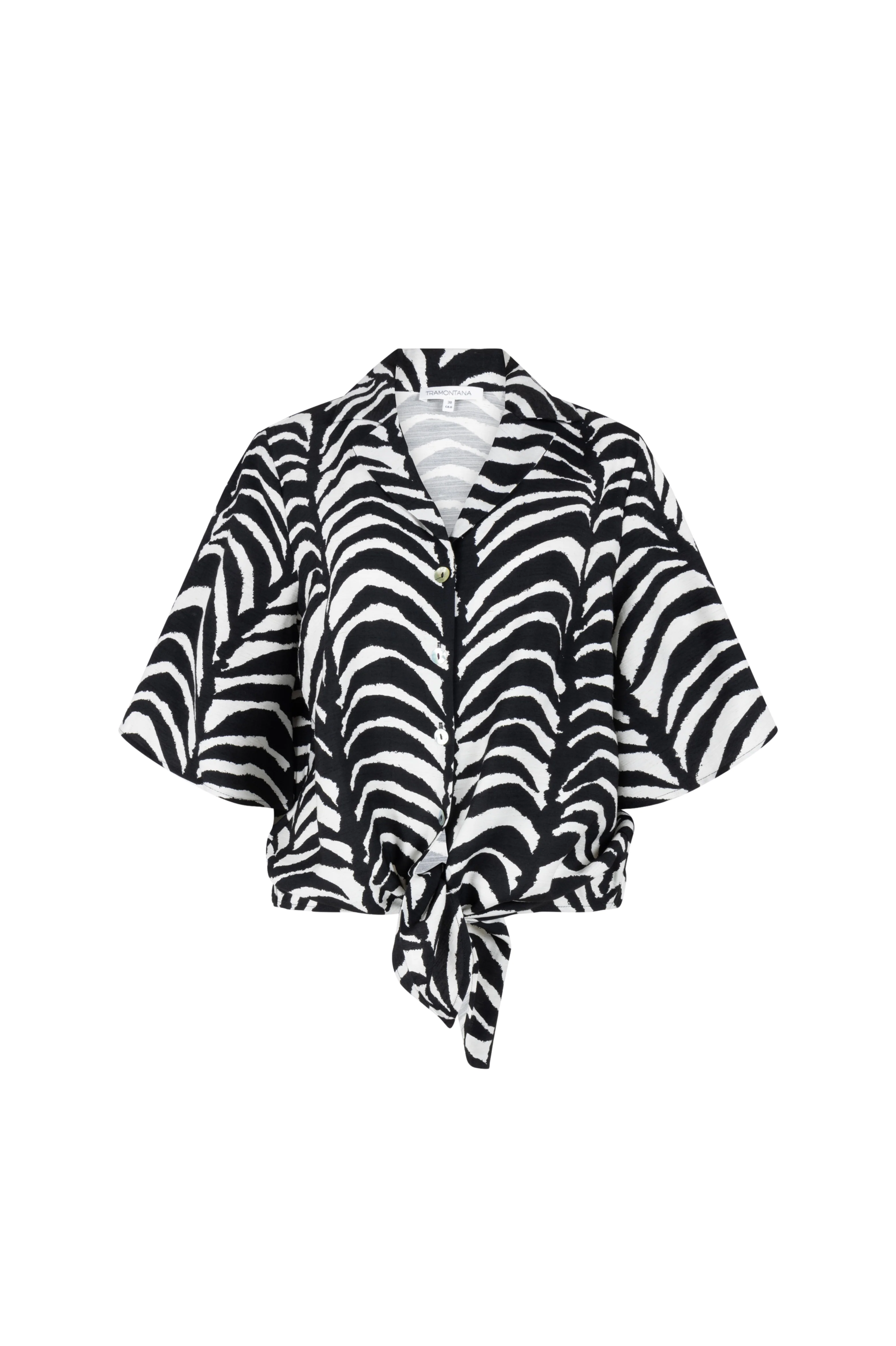 Blouse Palm Eclipse Print Blacks C28-20-301 4 - Image 2