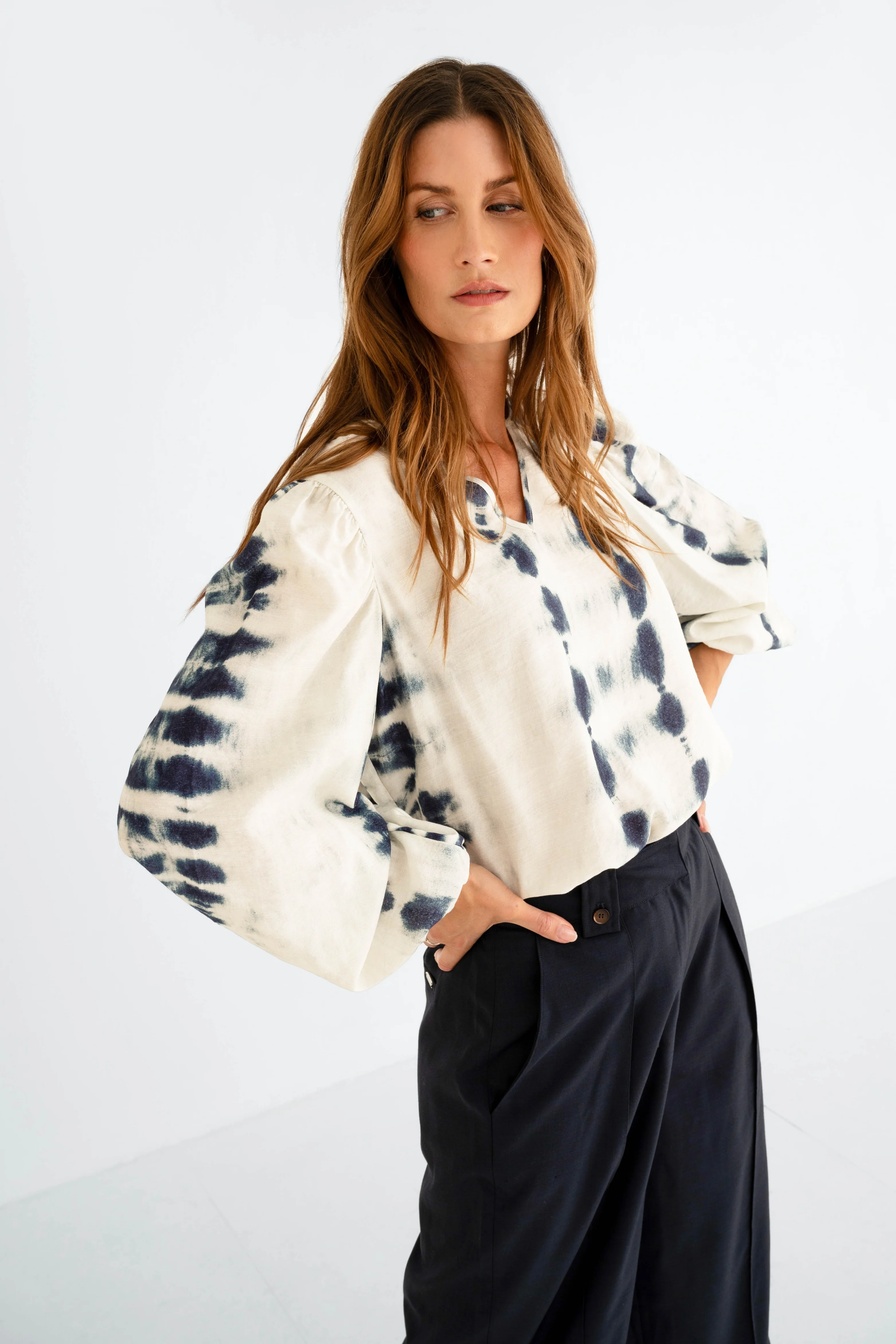 Blouse Polly Faded Blue - Image 5