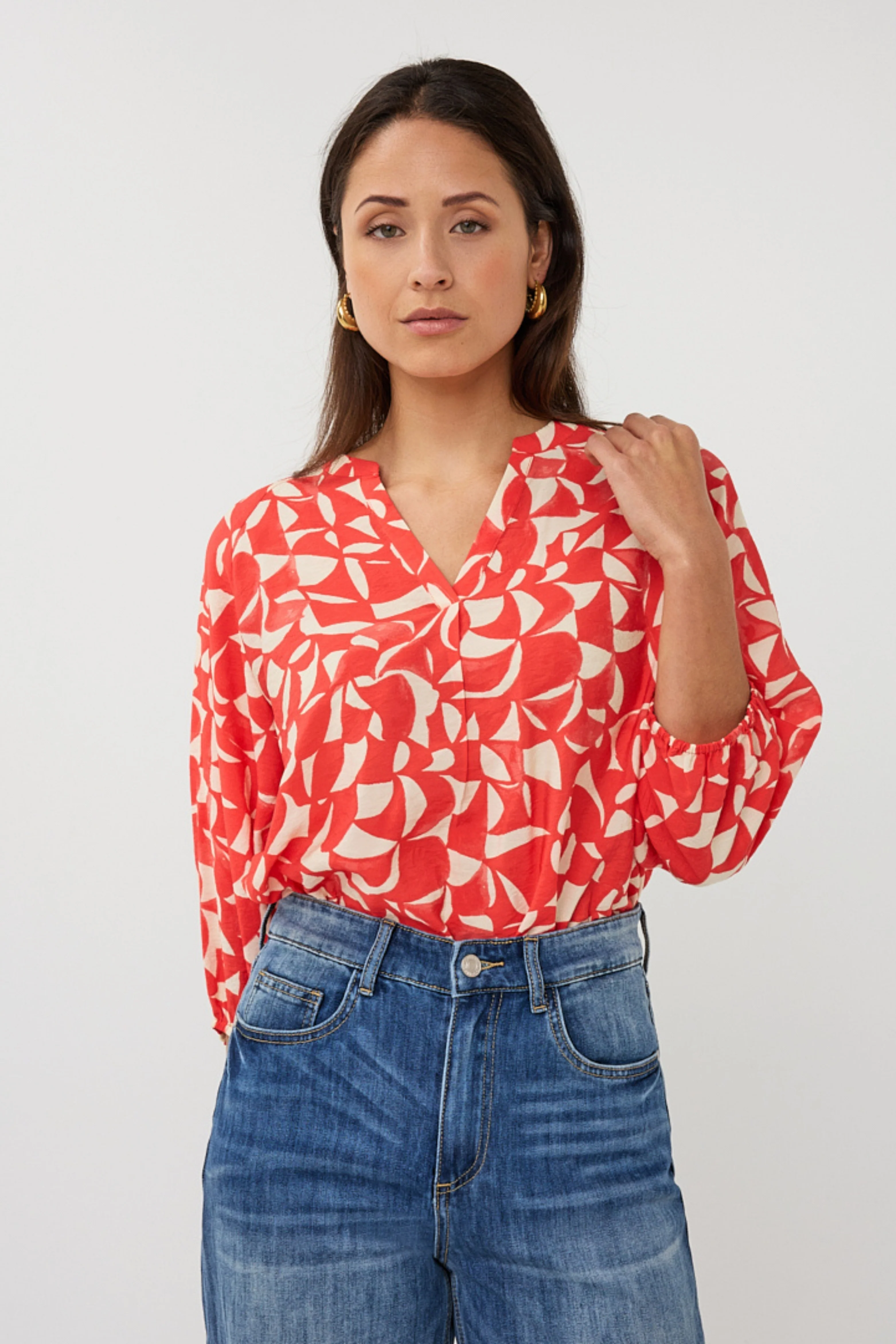 Blouse Raglan Scarlet Graphic Print SP26.14003 - Image 5