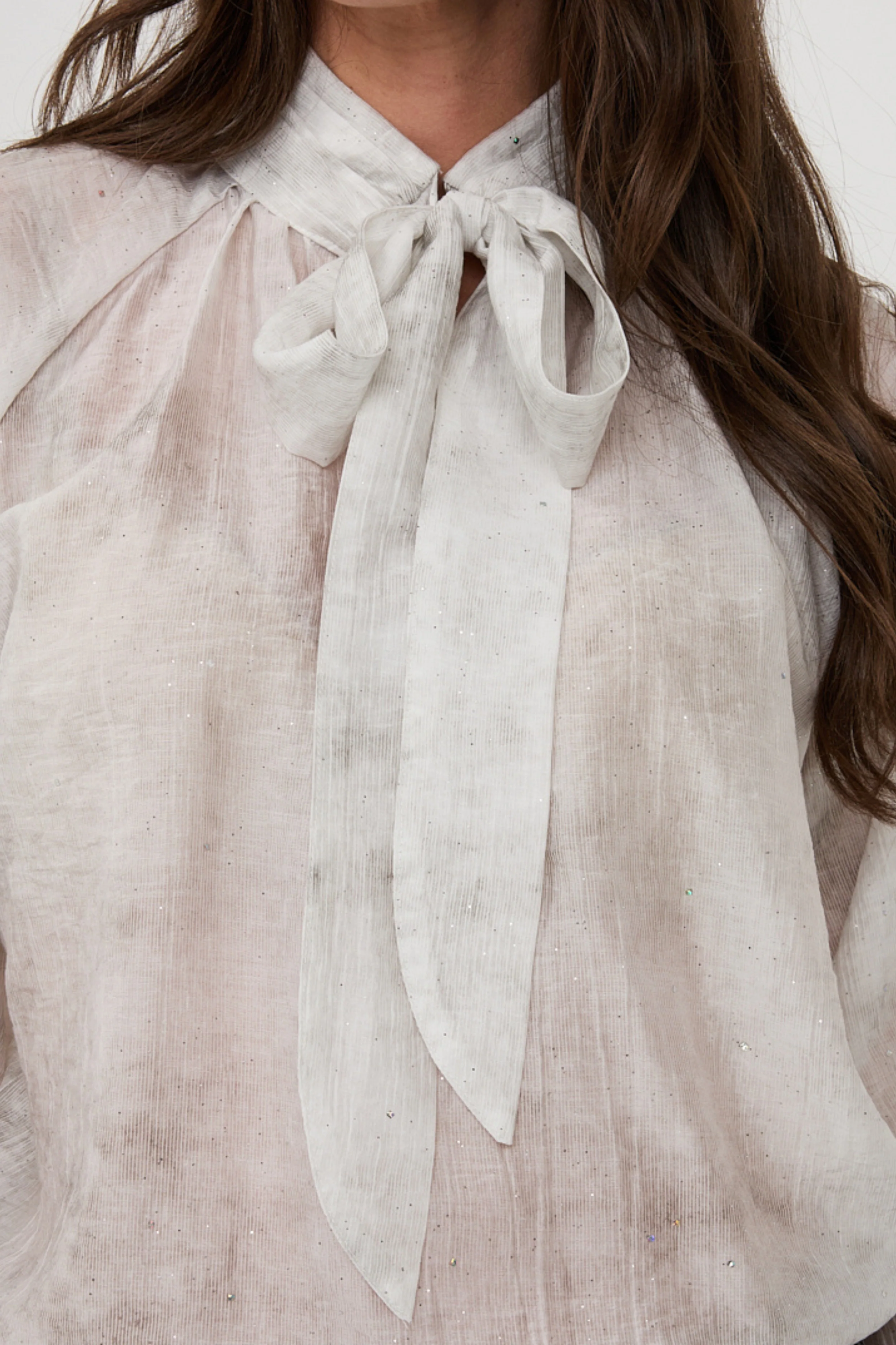 Blouse Raglan Shawl Collar Offwhite F25.14510 - Image 4