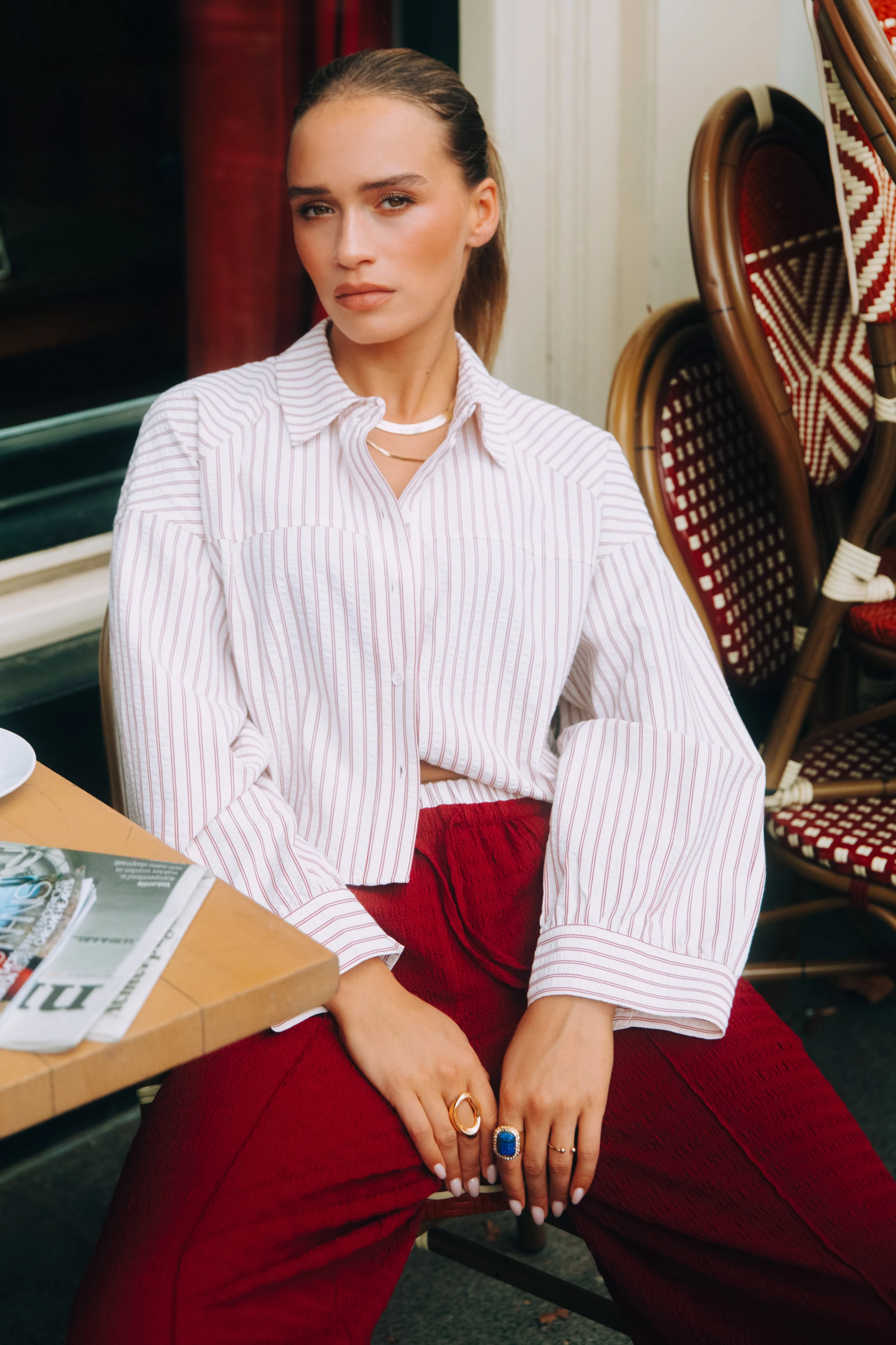 Blouse Sadie Stripe R2509940770 - Image 3