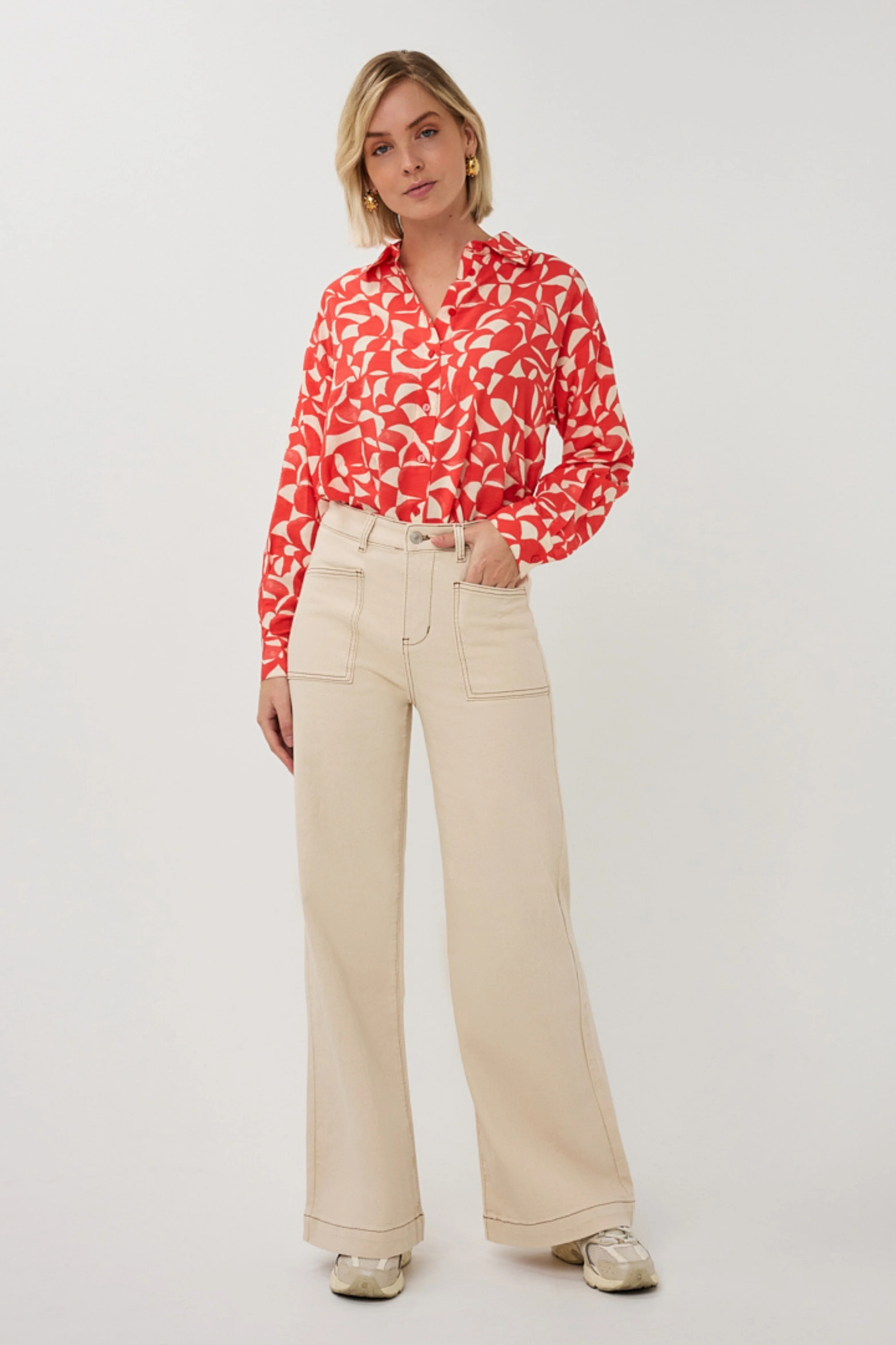 Blouse Scarlet Graphic Print SP26.14004 - Image 5