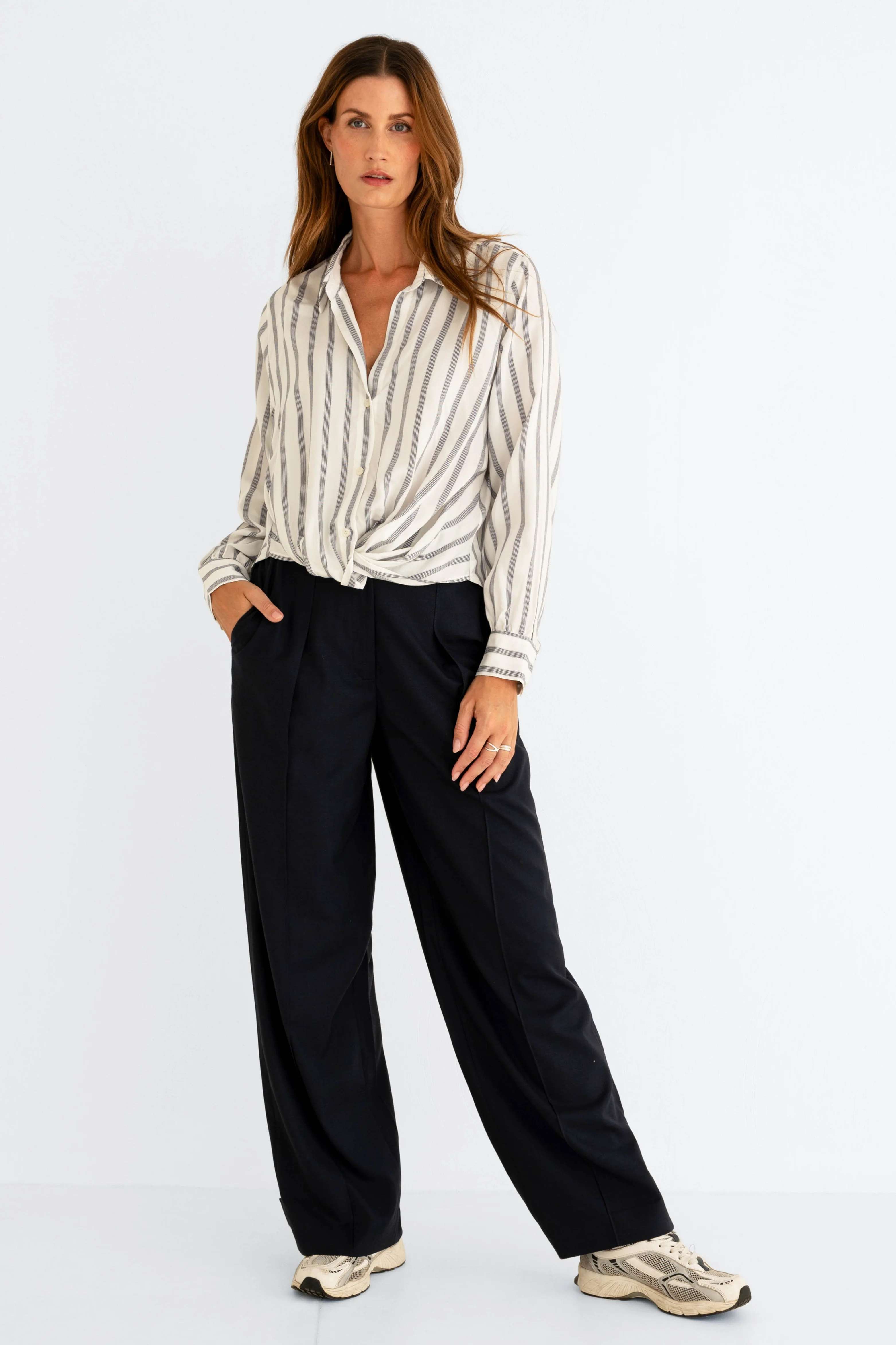 Blouse Sense Silver Stripe - Image 3