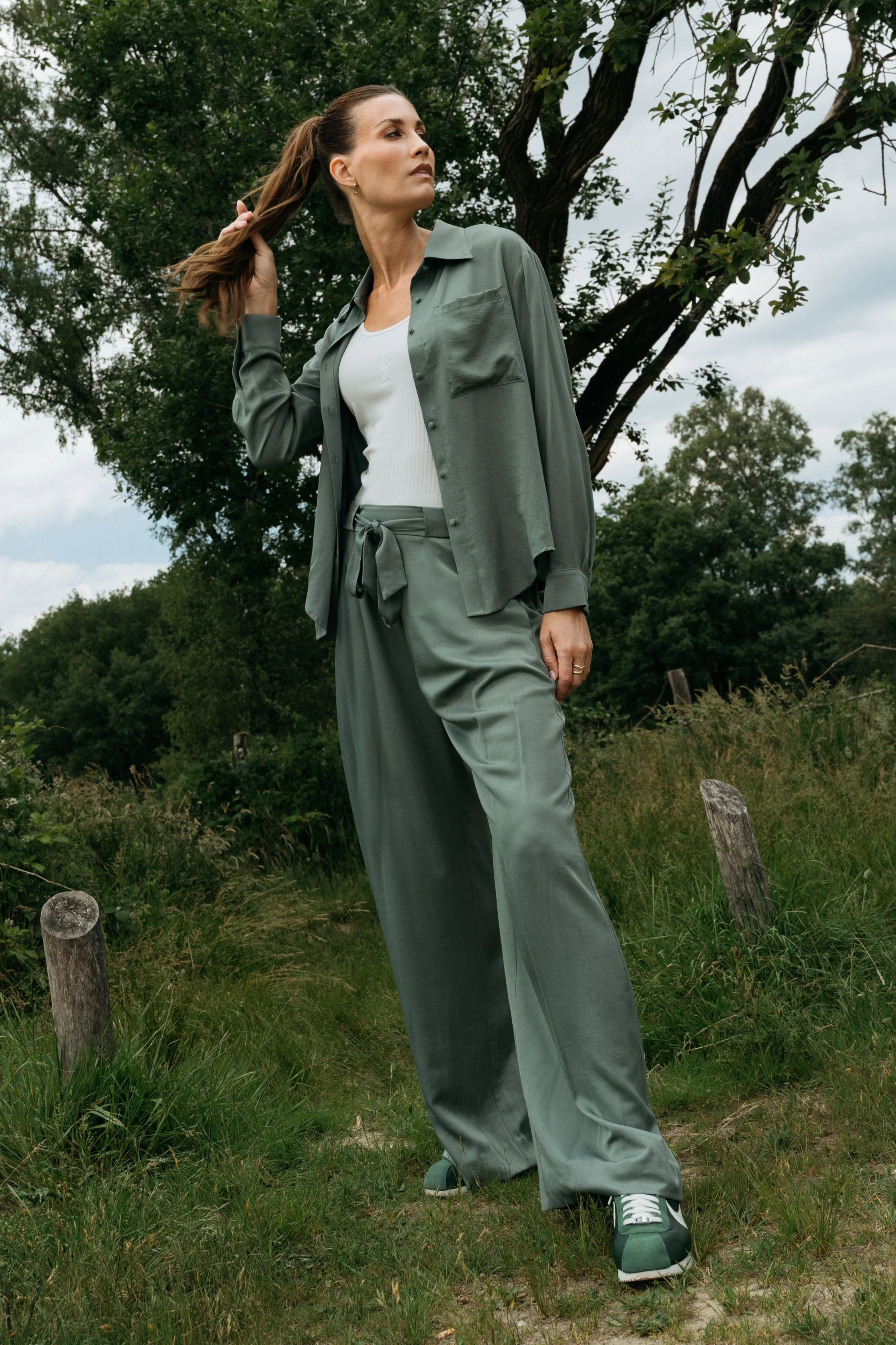 Blouse Shoot Green Smoke - Image 3