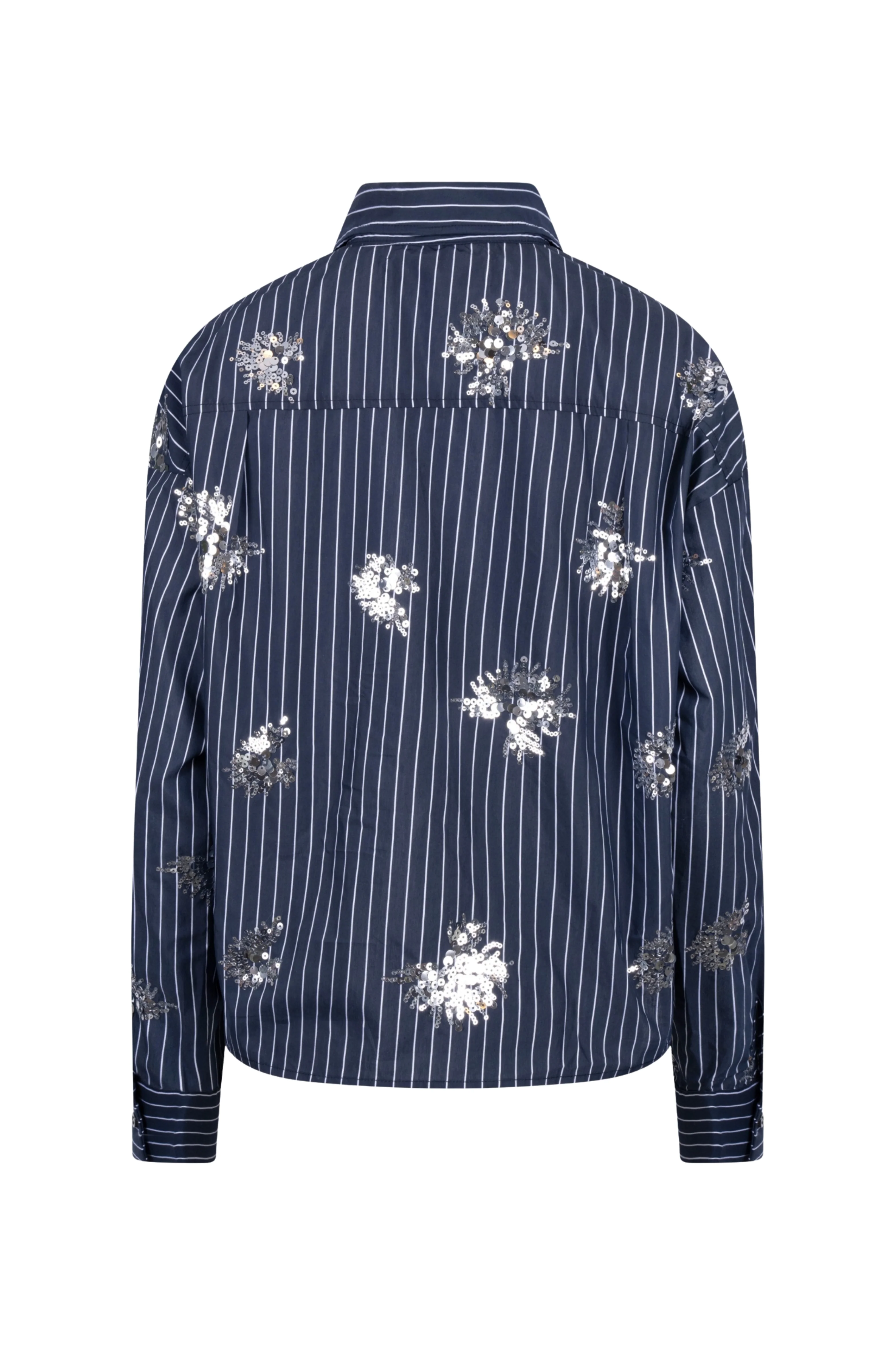 Blouse Tessa Paillet Navy NKS02151 - Image 4