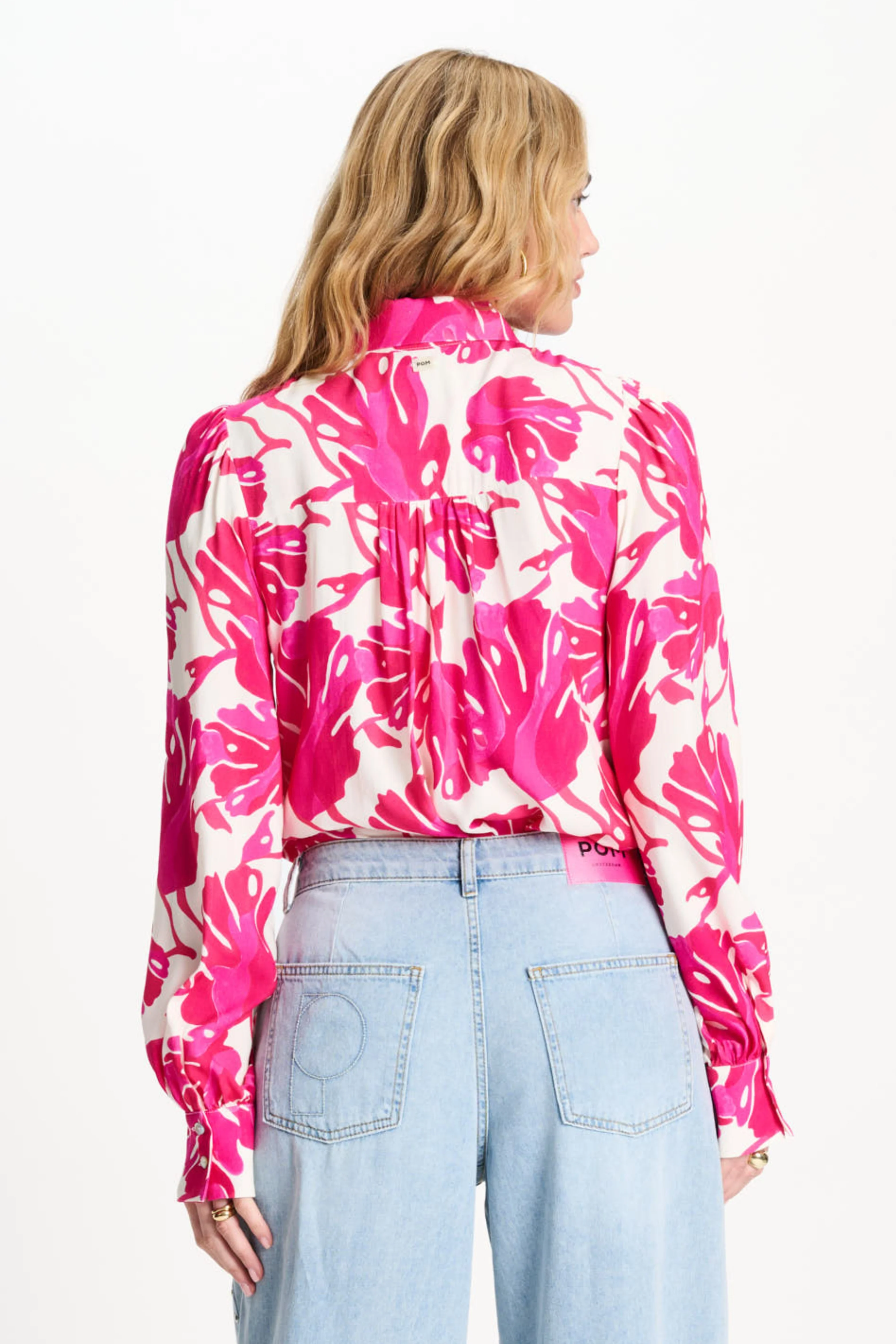 Blouse Urban Flora White Multi Colour SP9501 - Image 3
