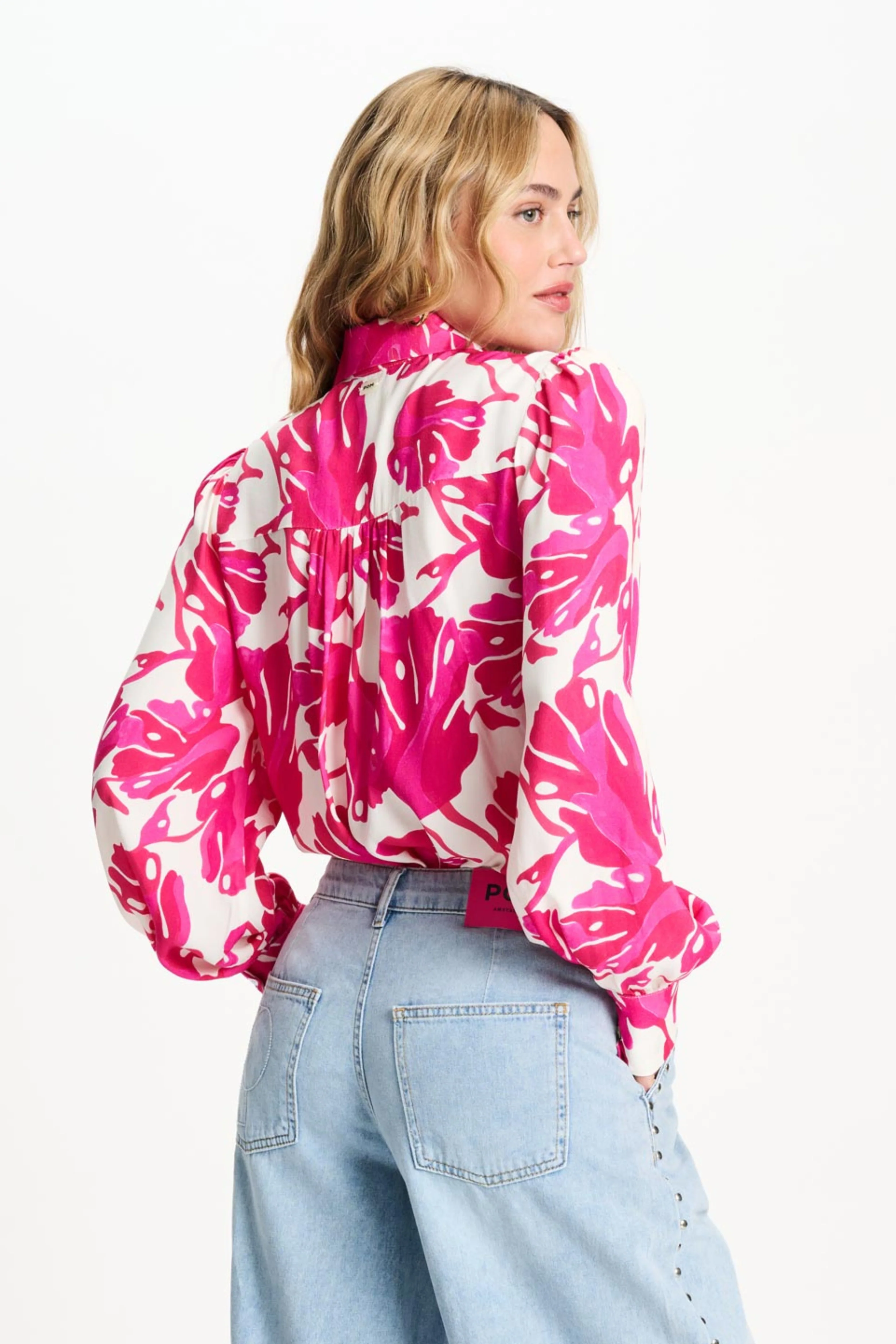 Blouse Urban Flora White Multi Colour SP9501 - Image 4