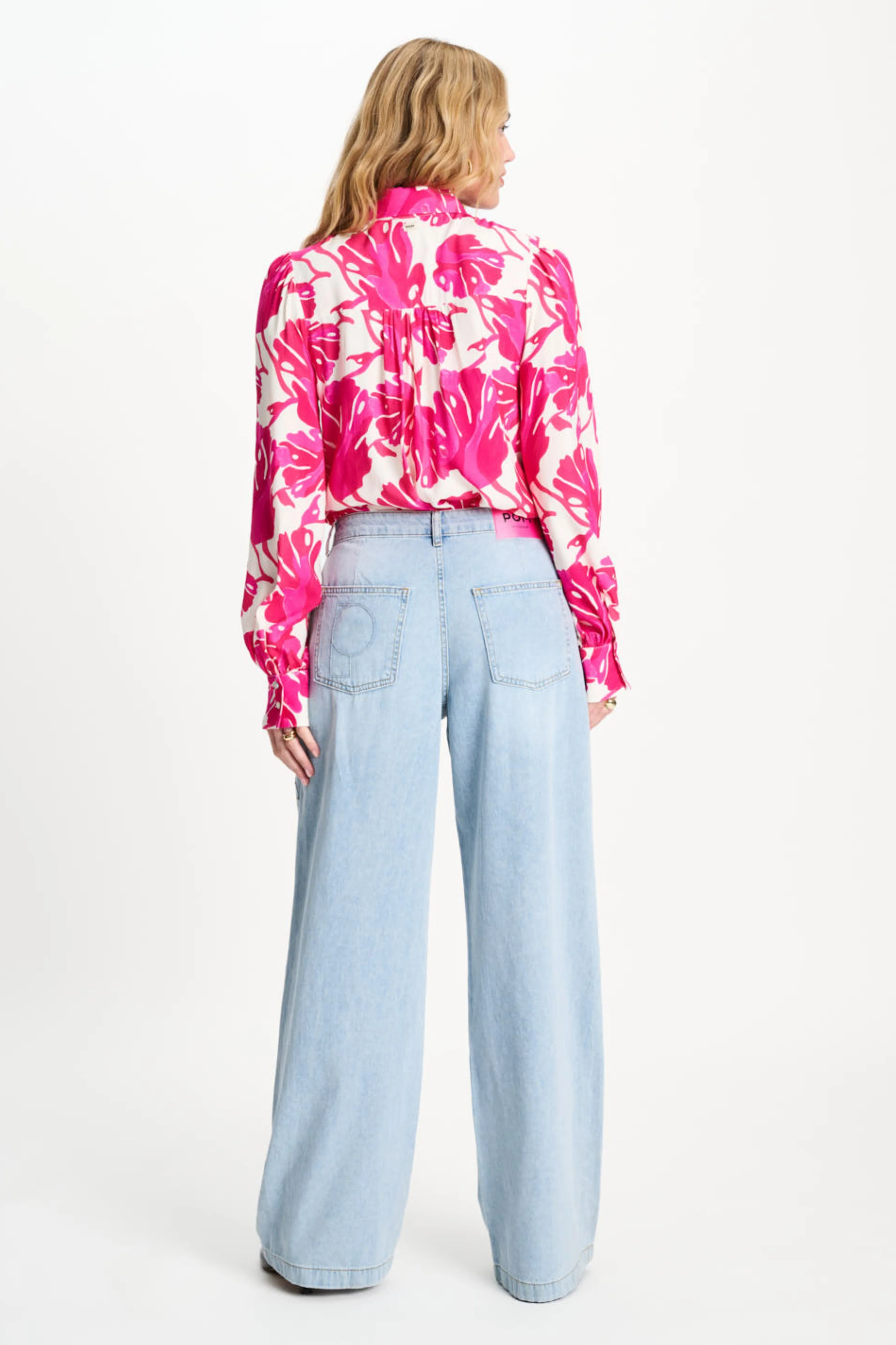 Blouse Urban Flora White Multi Colour SP9501 - Image 6