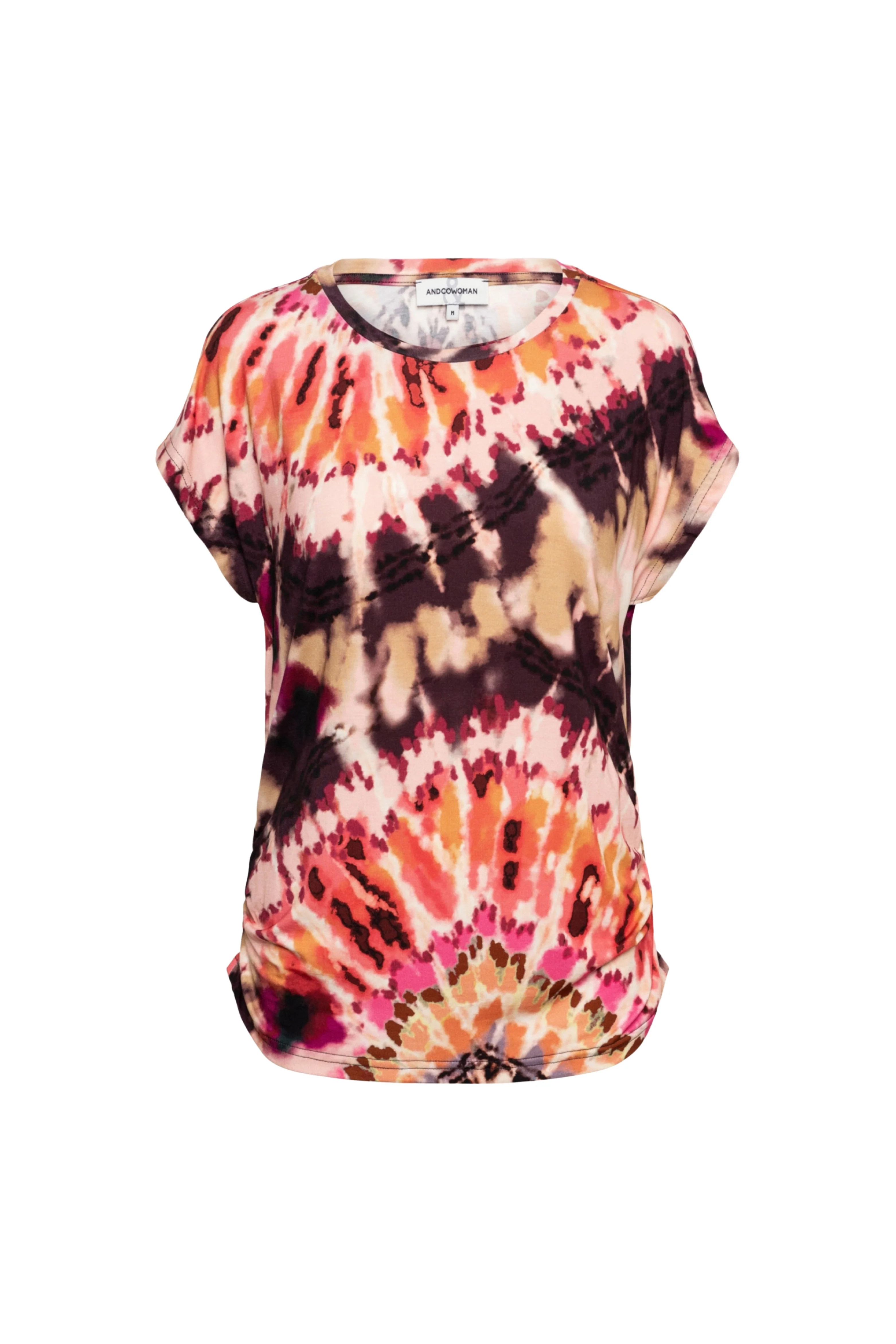 Blouse Vineeta Tie-Dye Soft Pink Multi TO287 - Image 2
