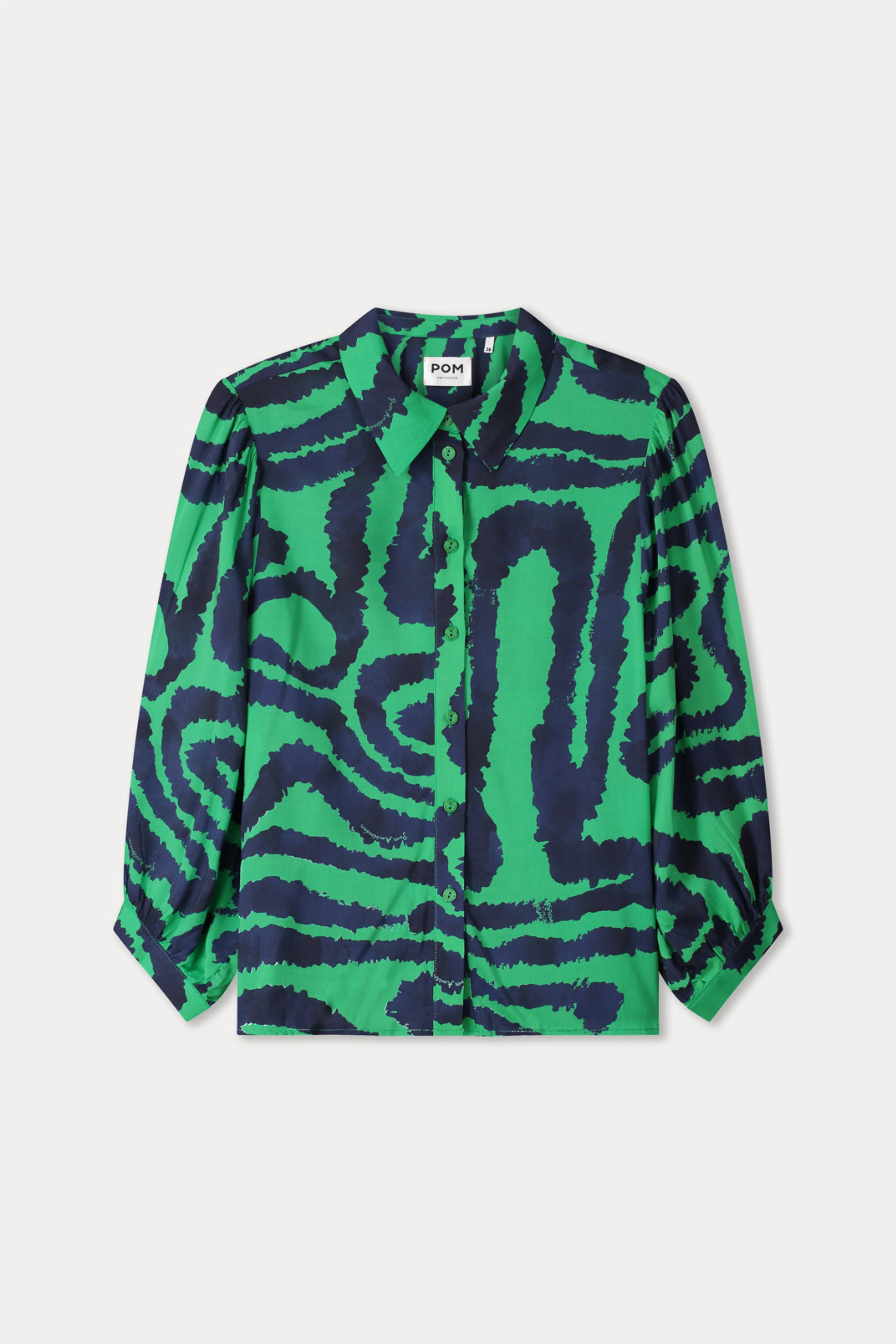 Blouse Waves Green Multi Colour SP9546 - Image 3