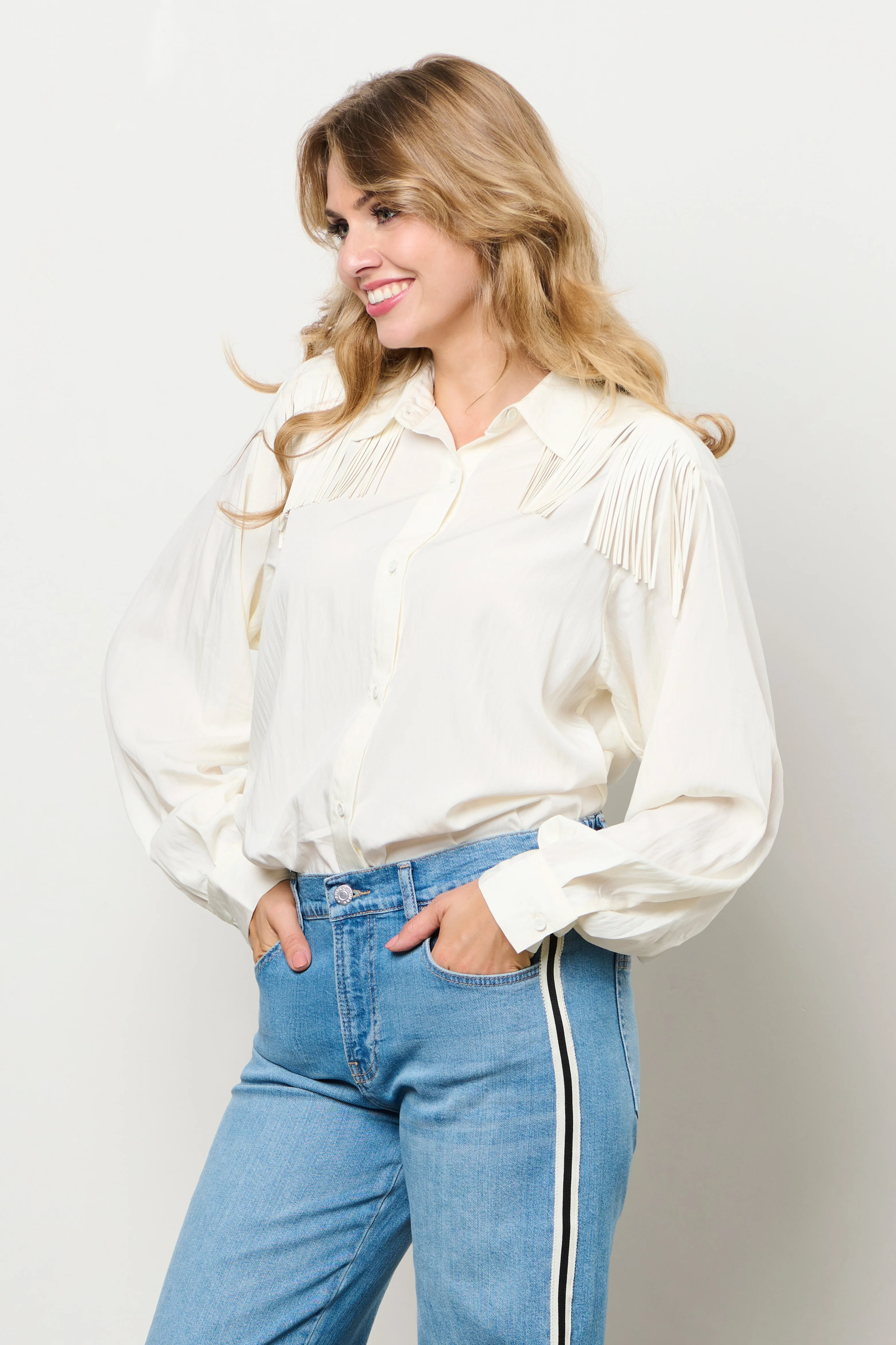 Blouse Whitely Offwhite BL405 - Image 8