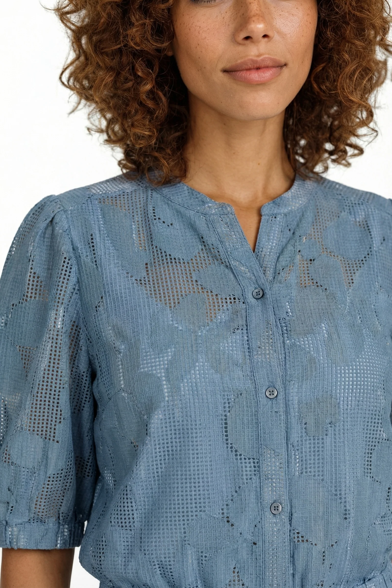 Blouse Ylfa Light Denim Blue - Image 5