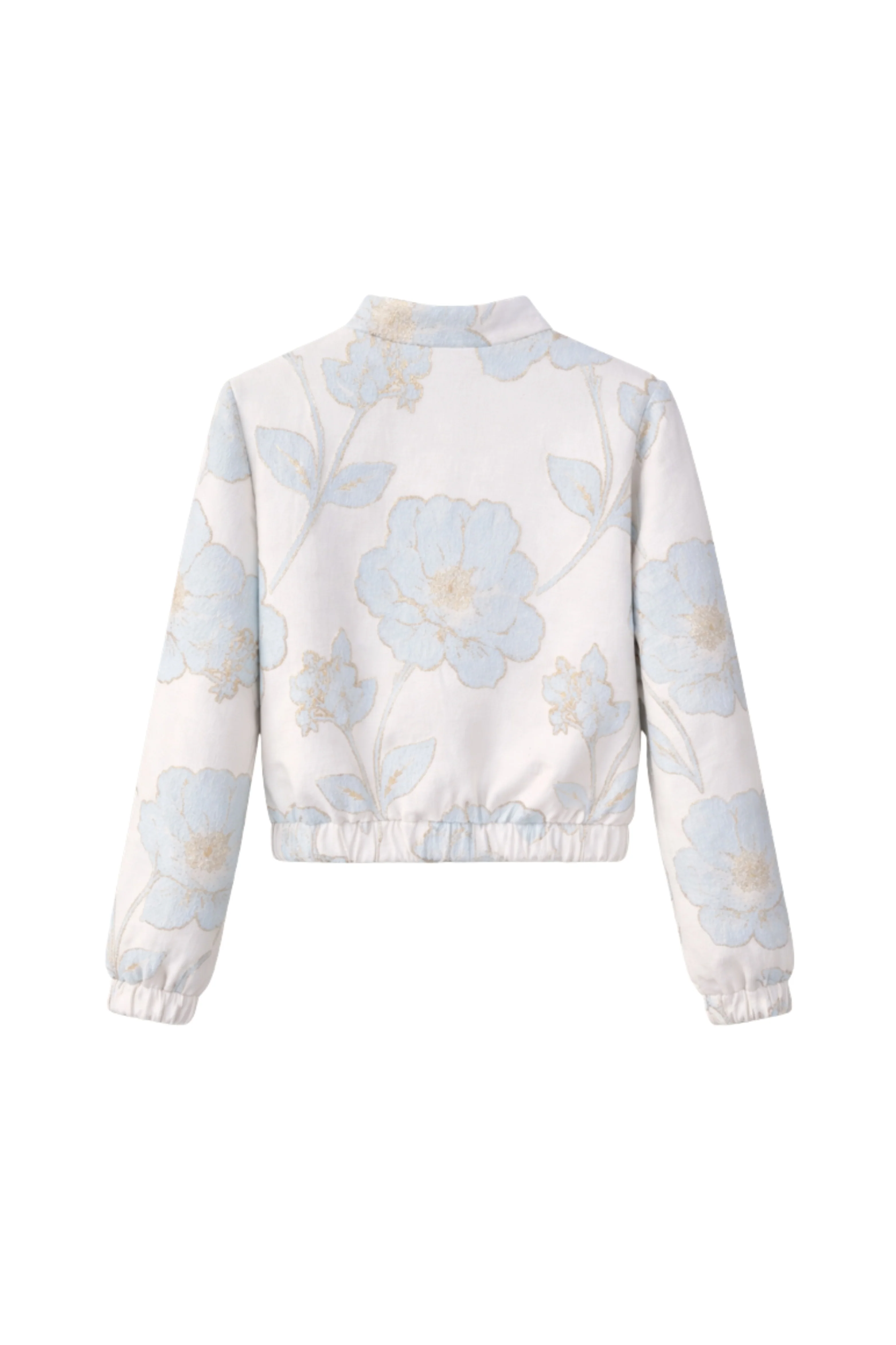 Bomber Lesley Blue Flowers - Image 3