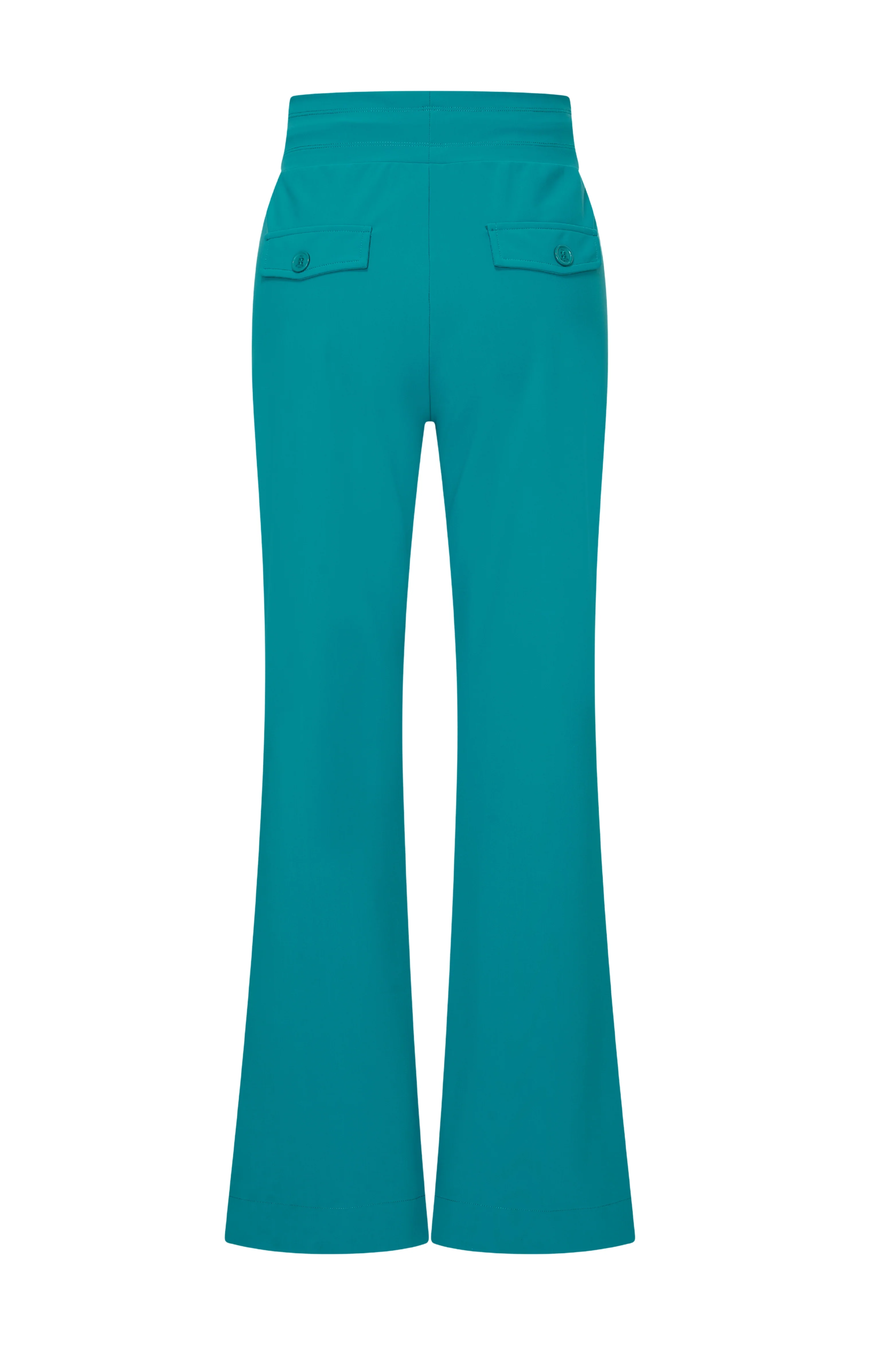 Bonded Travel Broek Flared Petrol 202631 - Image 3