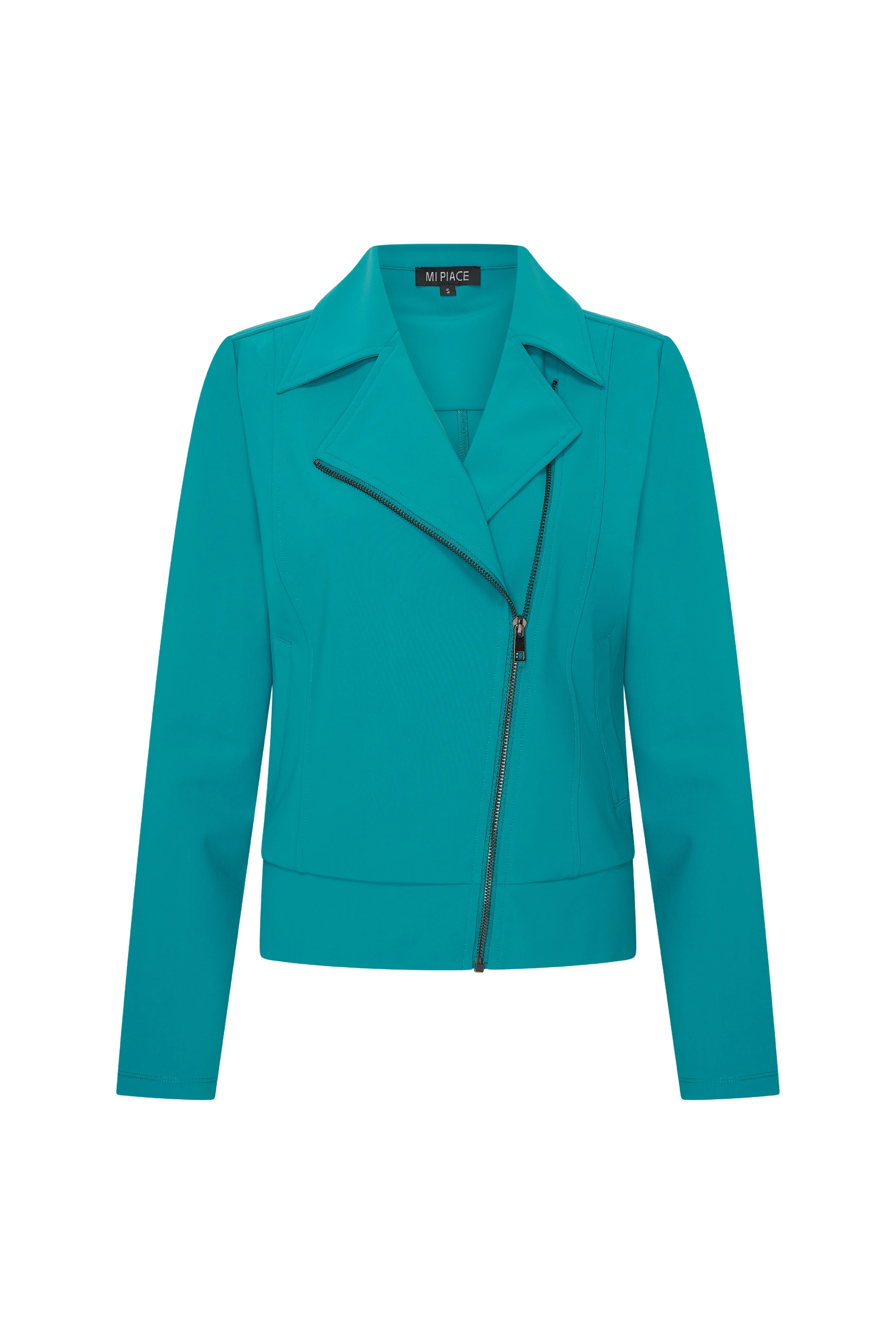 Bonded Travel Jacket Biker Petrol 202728 - Image 2
