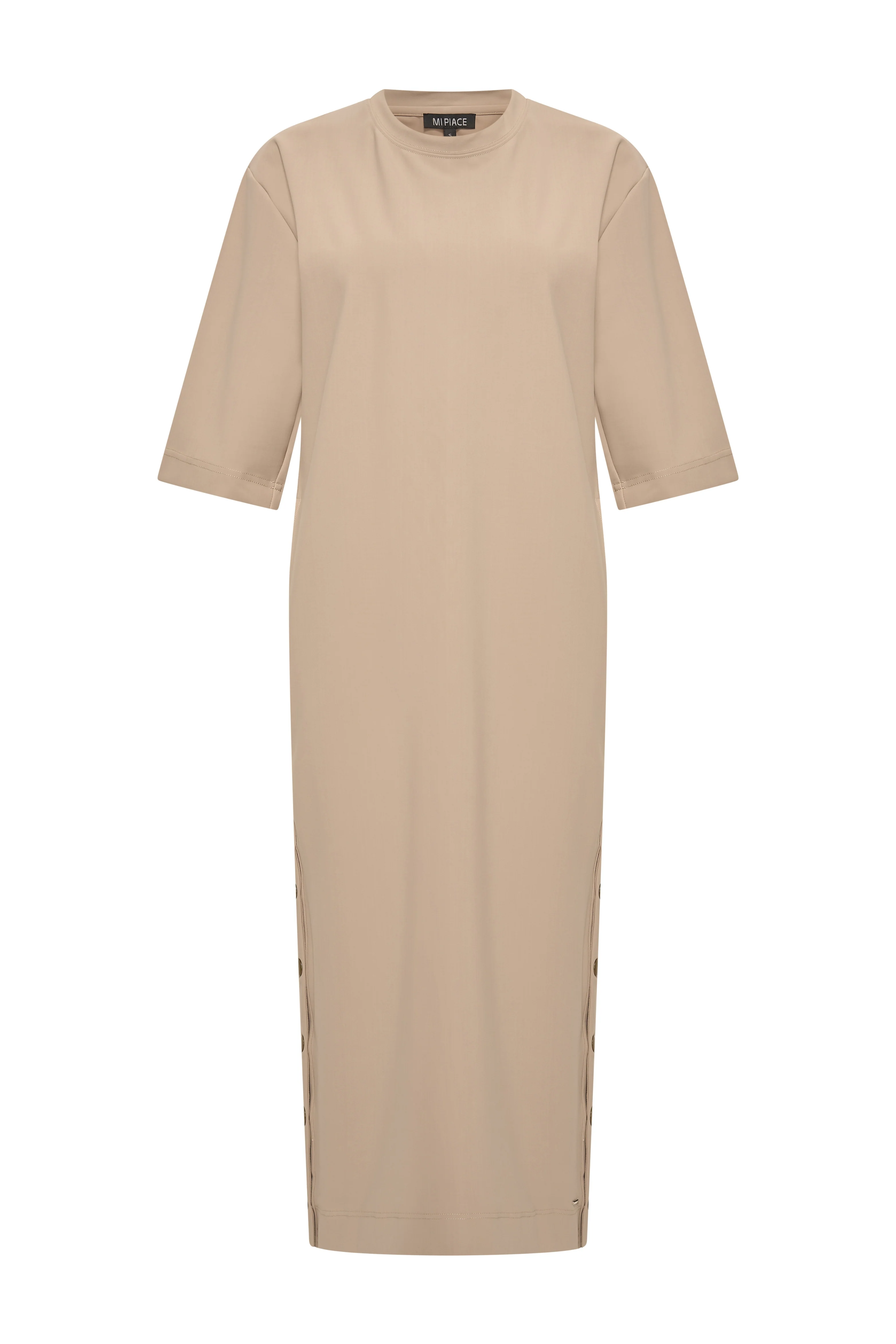 Bonded Travel Jurk Latte 202692 - Image 2