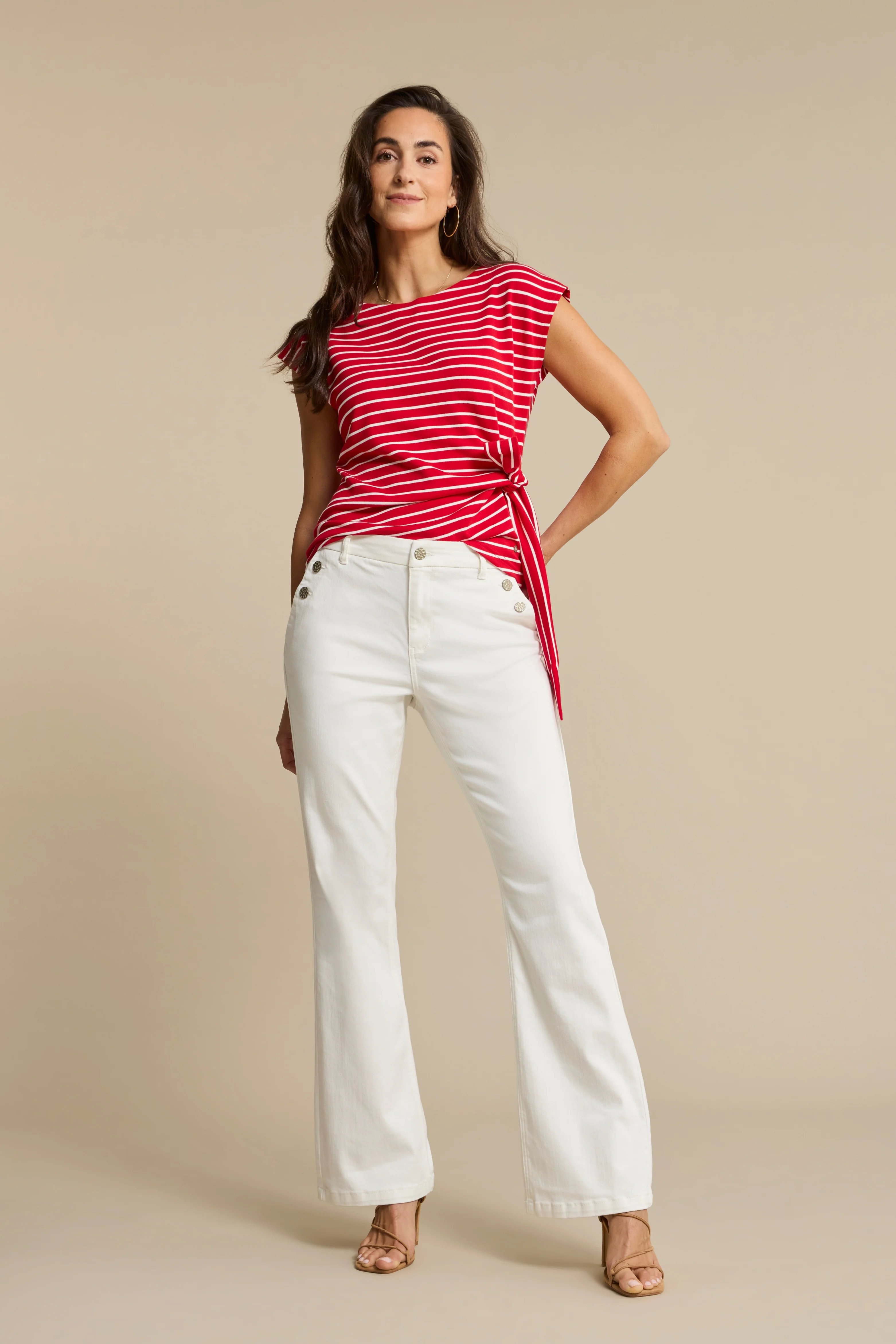 Broek Bibette Buttons Offwhite SRB4859 L33