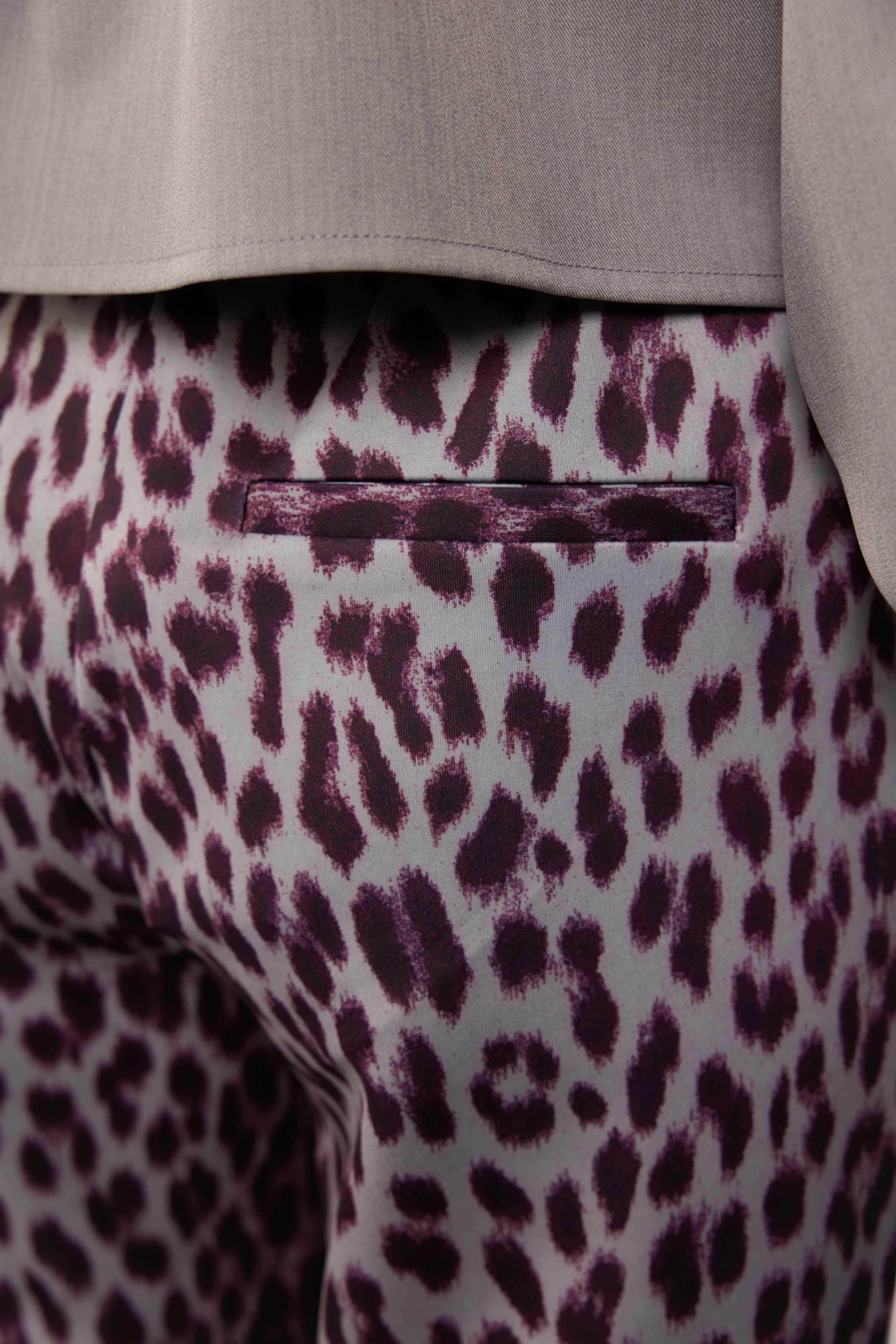 Broek Bindi Gray Melange Mauve Wine - Image 4