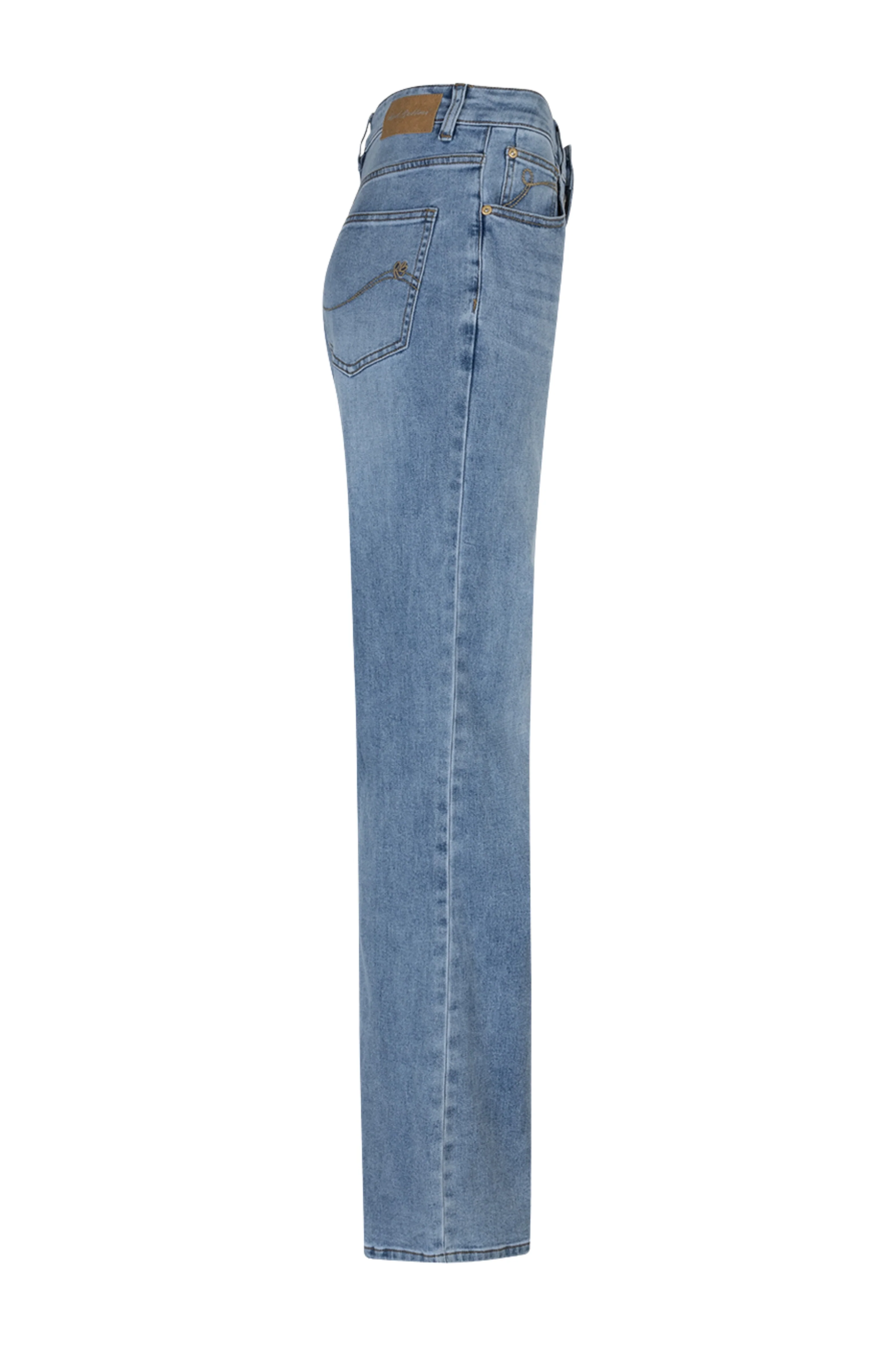 Broek Brielle Flare Denim Light Stone SRB4842 L31 - Image 4