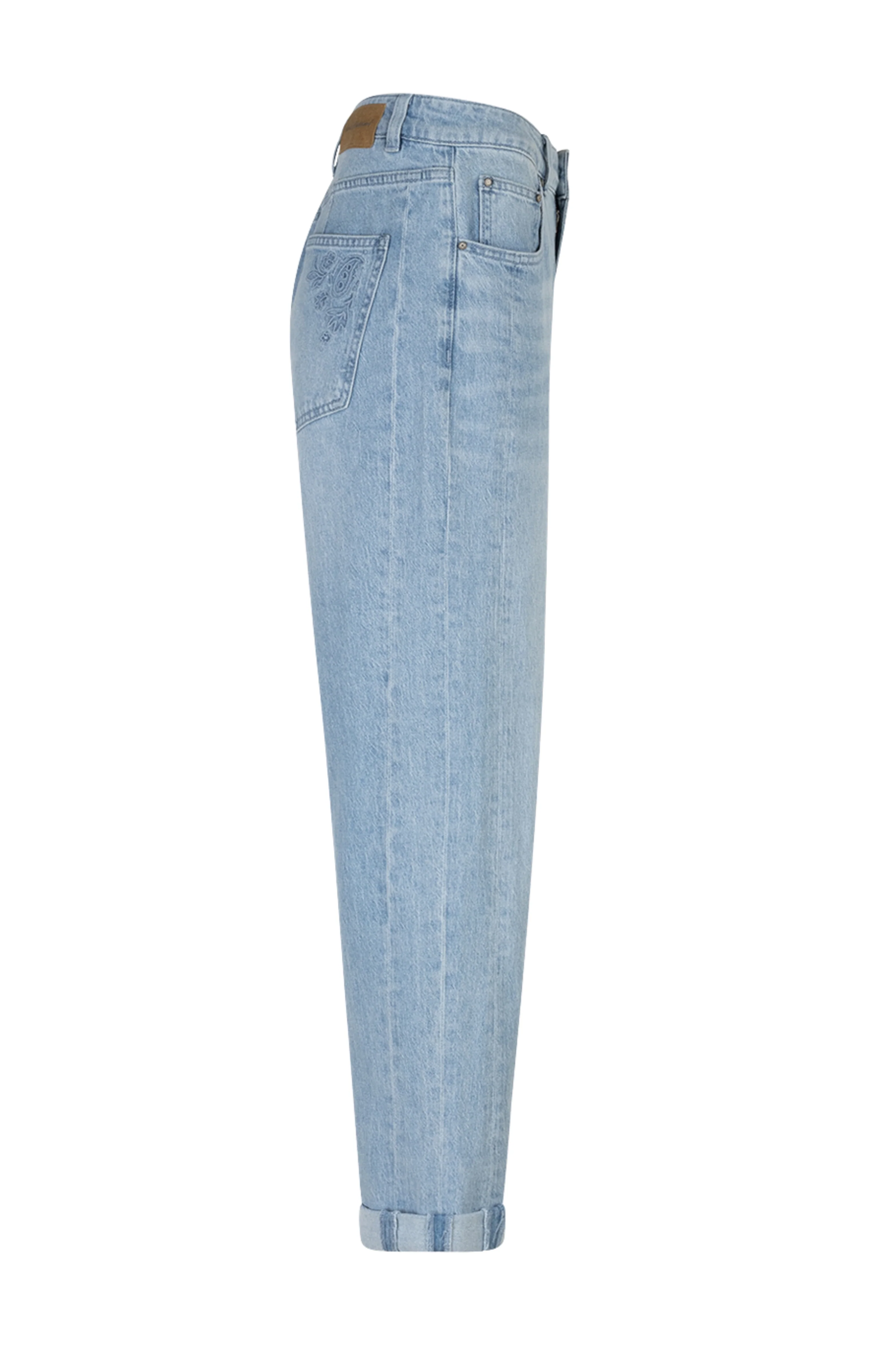 Broek Caitlina Sidepatch Light Blue SRB4824 - Image 9