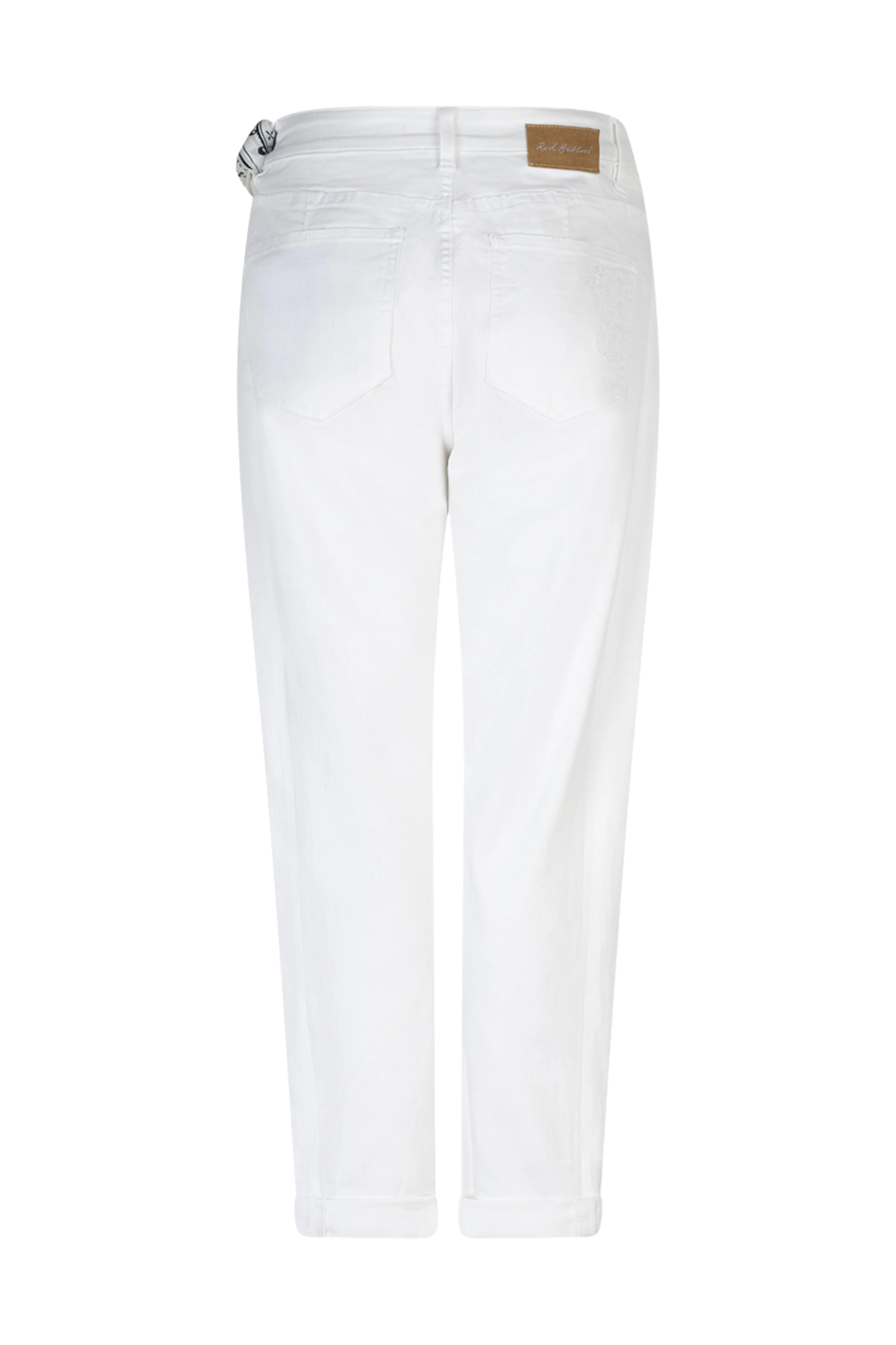 Broek Caitlina Sidepatch White SRB4905 - Image 5