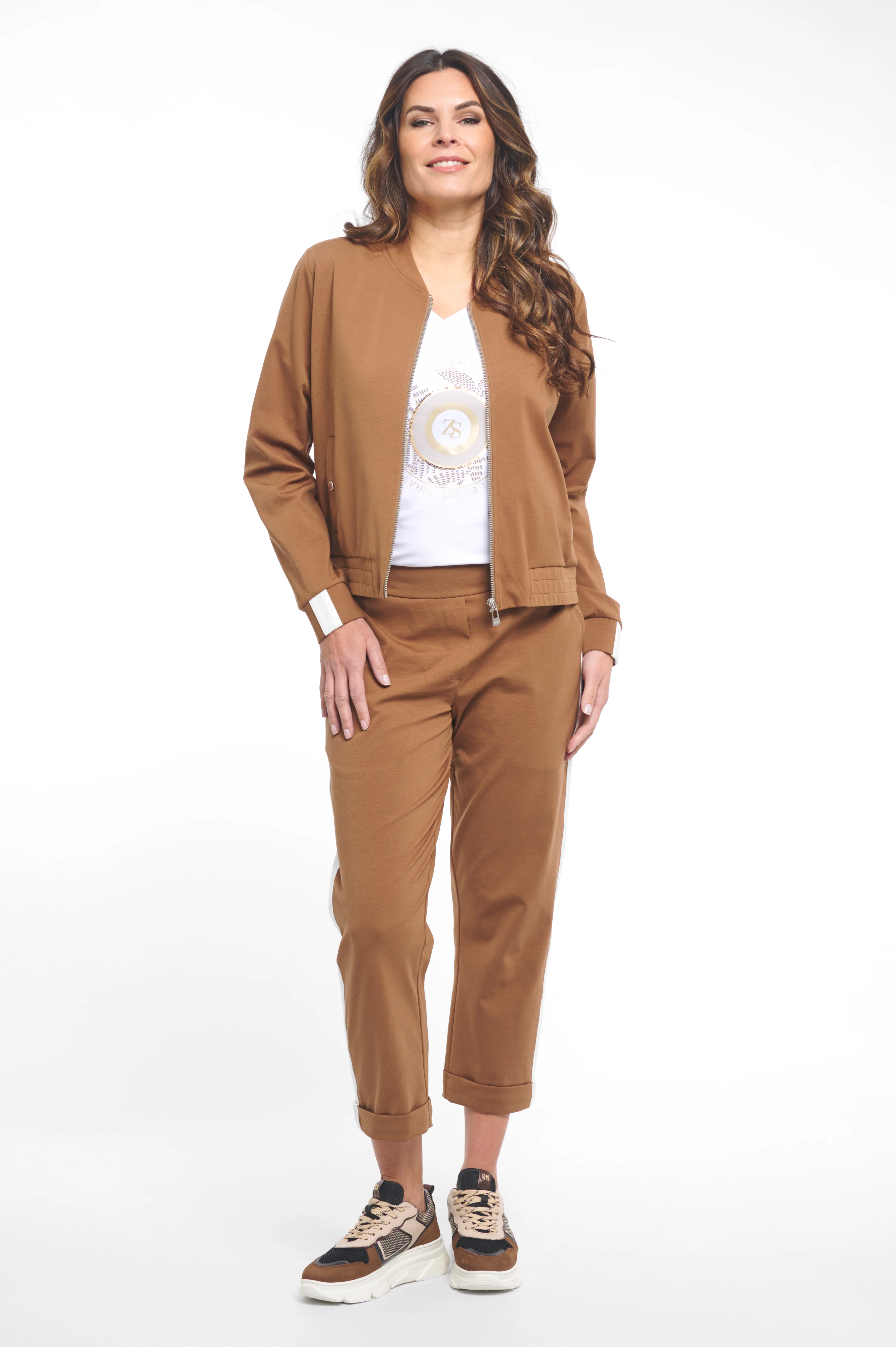 Broek Capri Vera Summer Camel 262 - Image 9