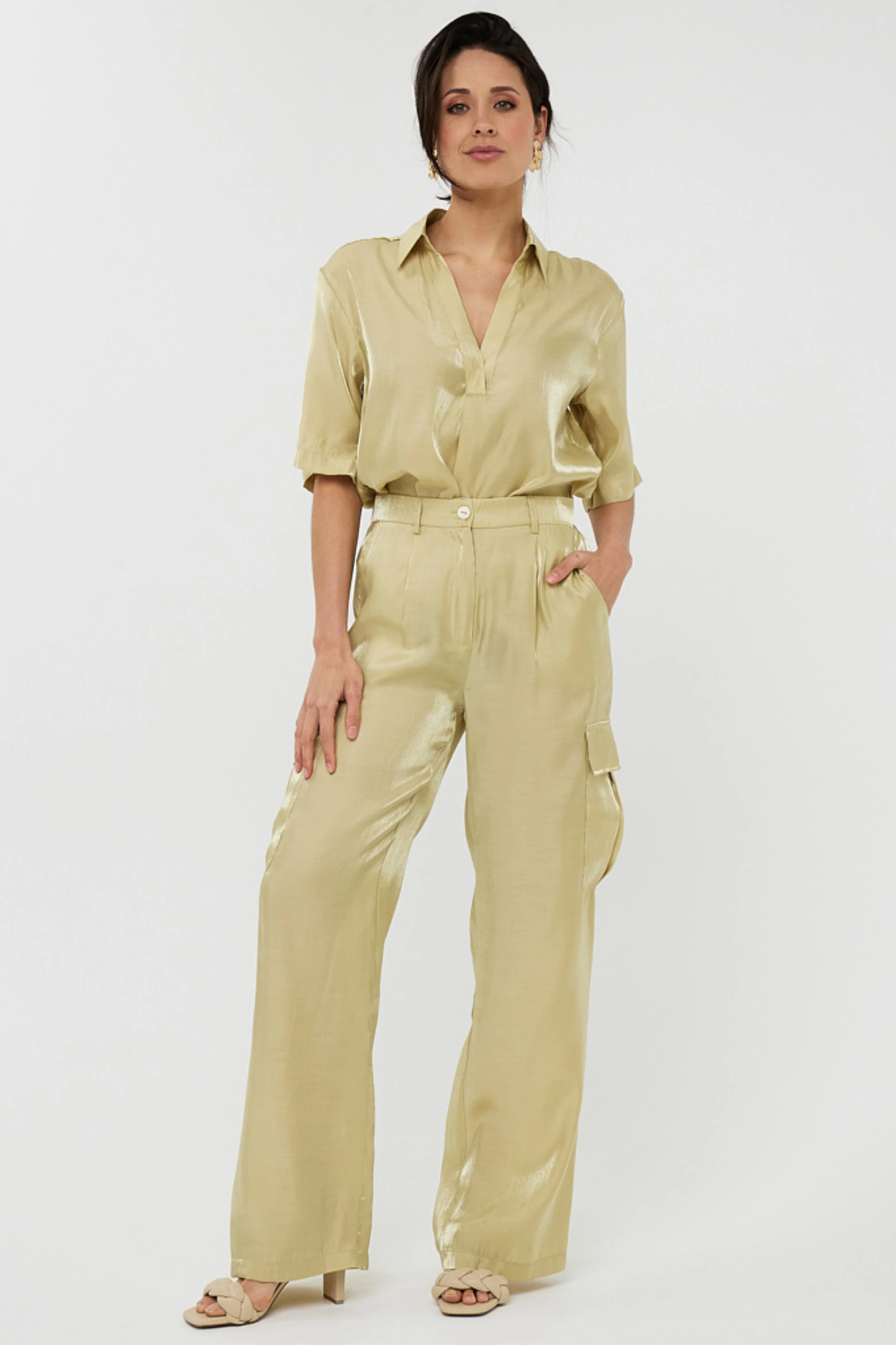 Broek Cargo Silky Touch Lemon Pie HS25.28202 - Image 6