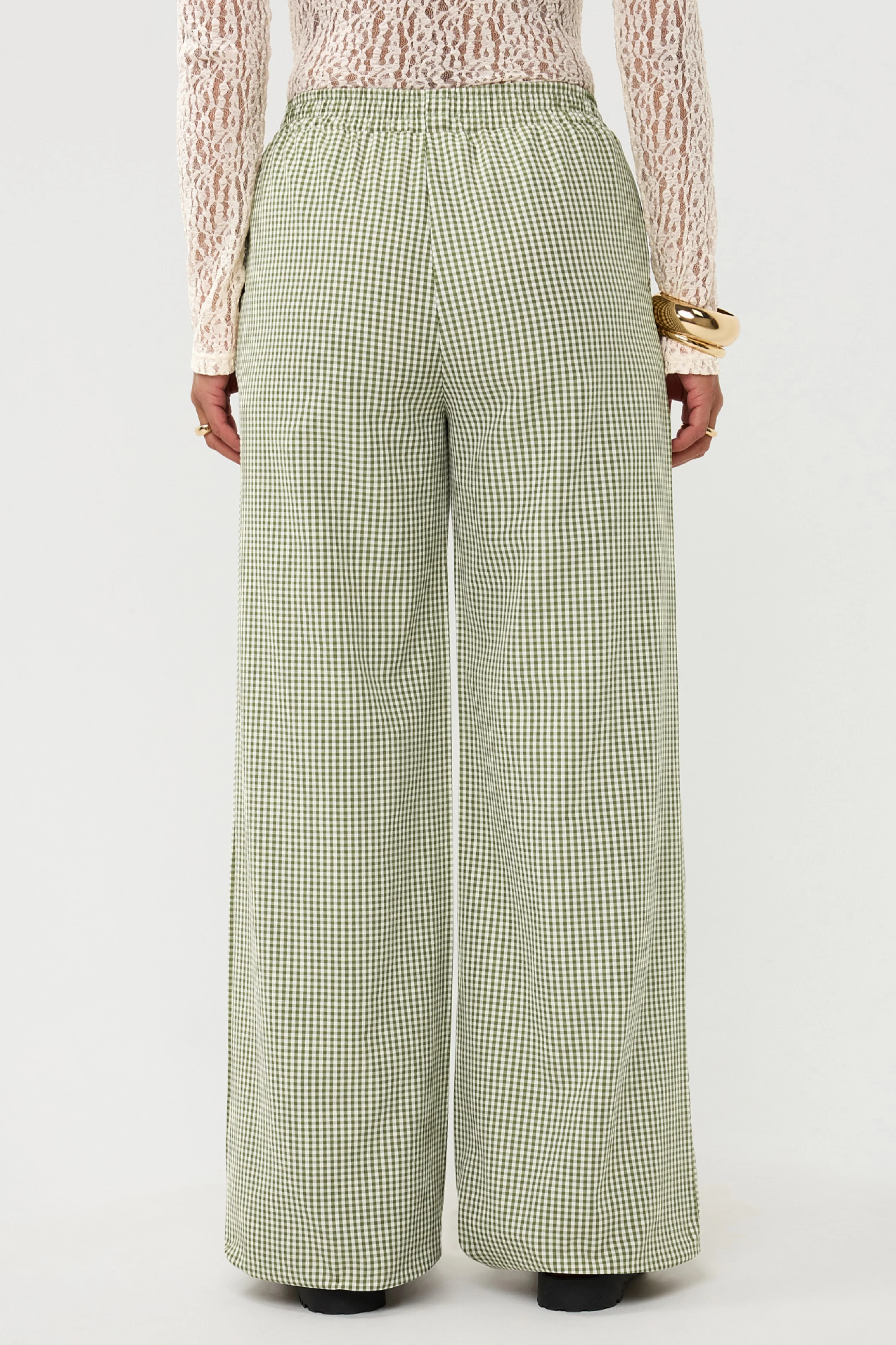 Broek Celeste Green Check Tall - Image 4