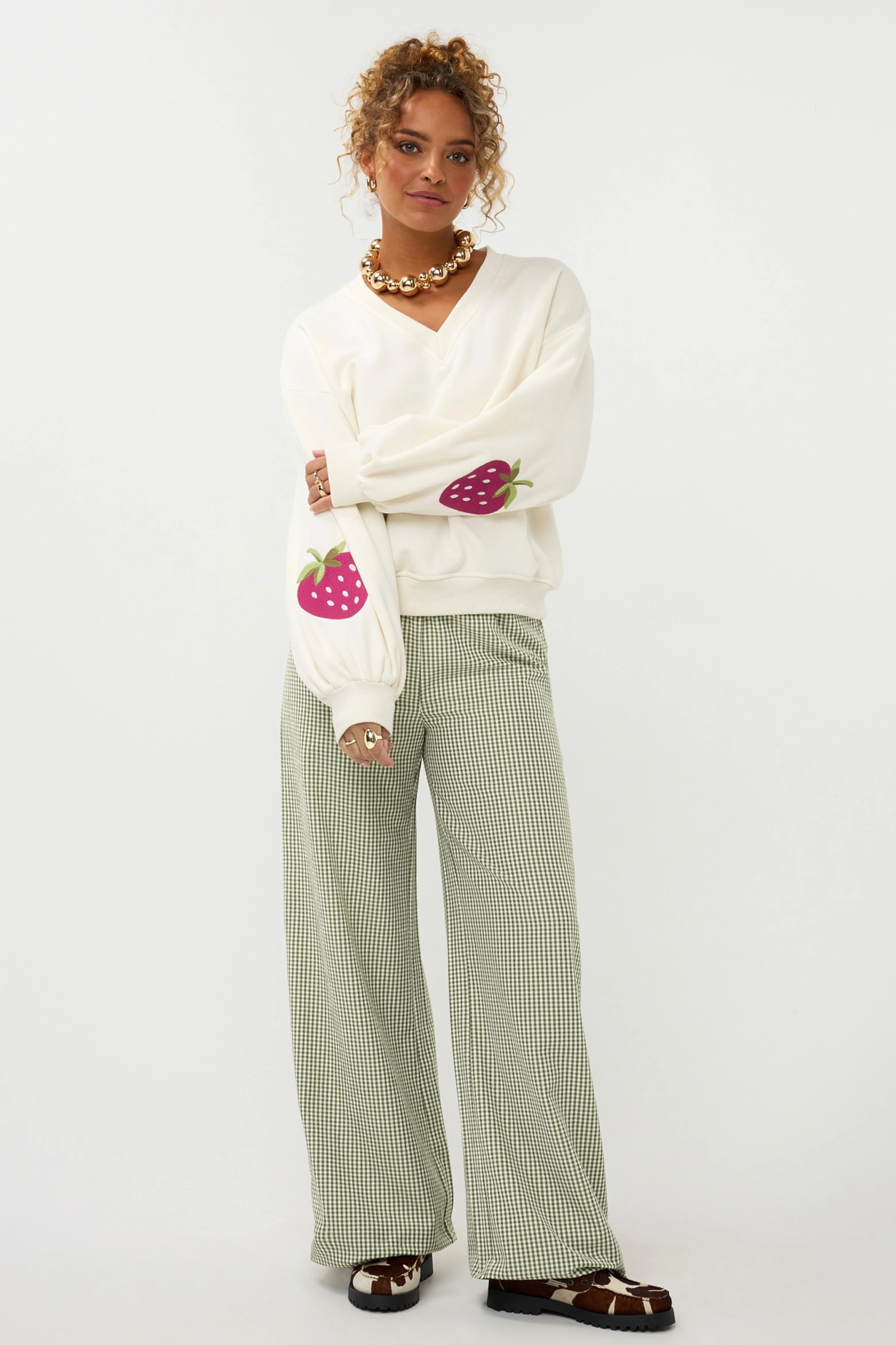 Broek Celeste Green Check Tall - Image 8