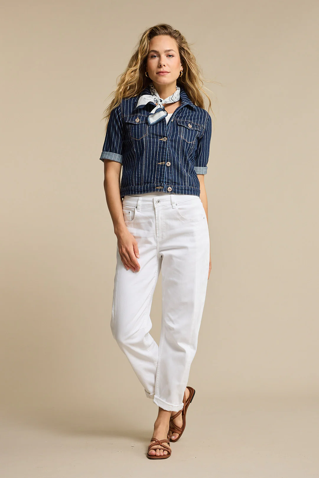 Broek Colette 5 Pocket White SRB4899 L33 - Image 2