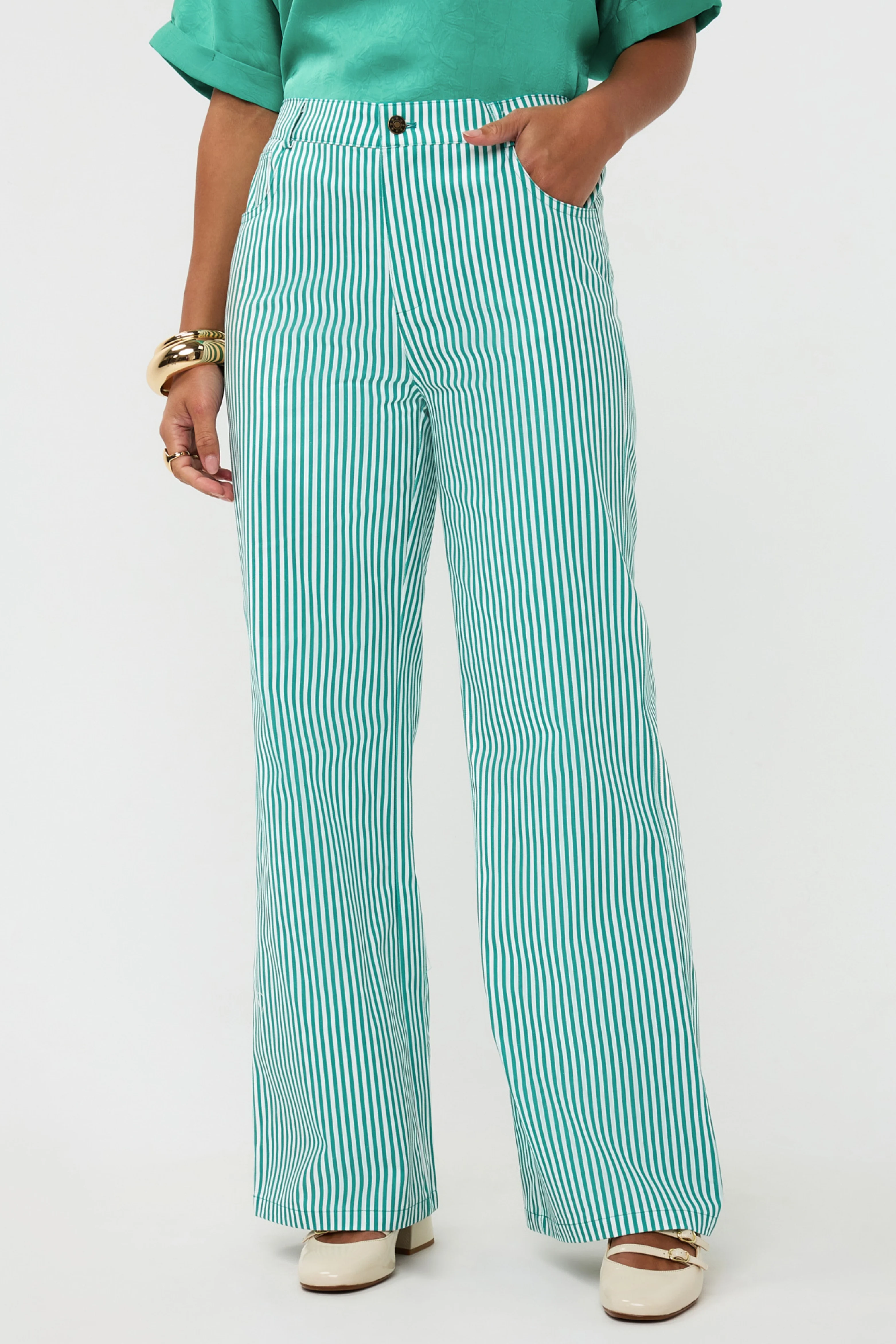 Broek Djamilla Sea Green - Image 2